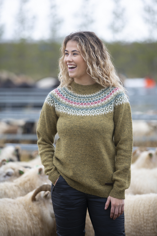 Fagradalsfjall Traditioneller Pullover aus isländischer Wolle