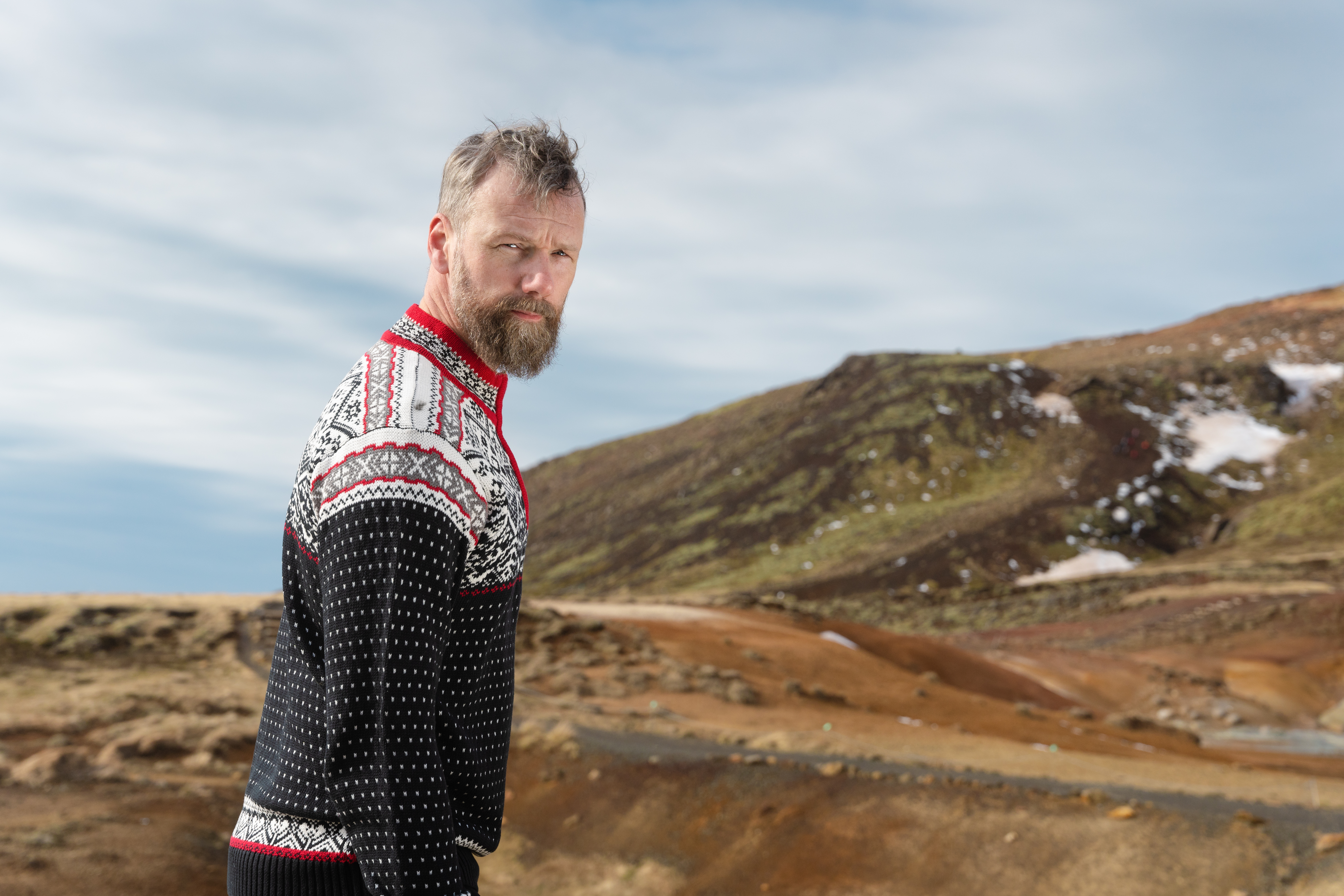 Baldur pullover aus Baumwolle im Norwegerstil