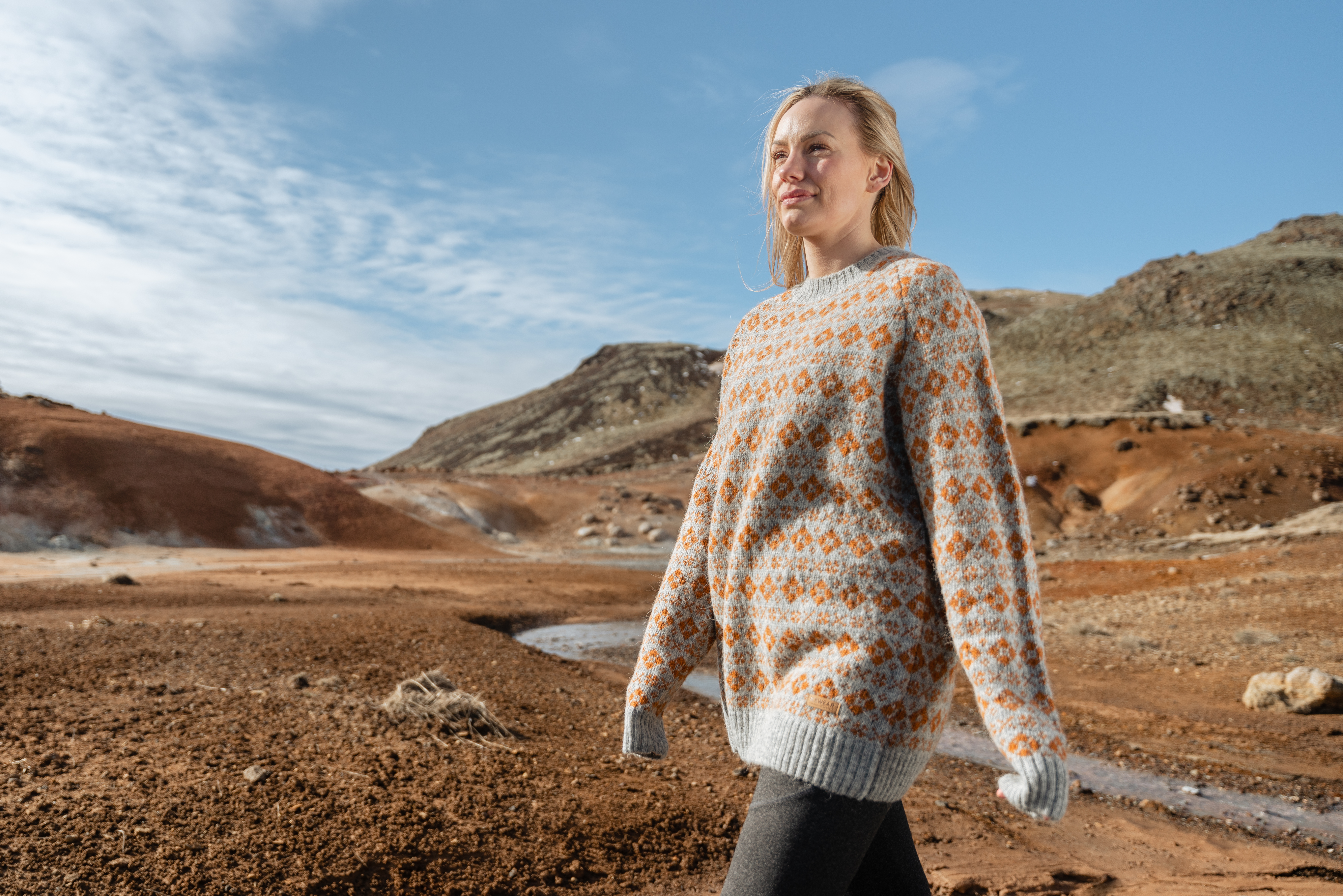 Vaglaskógur wool sweater diamant  