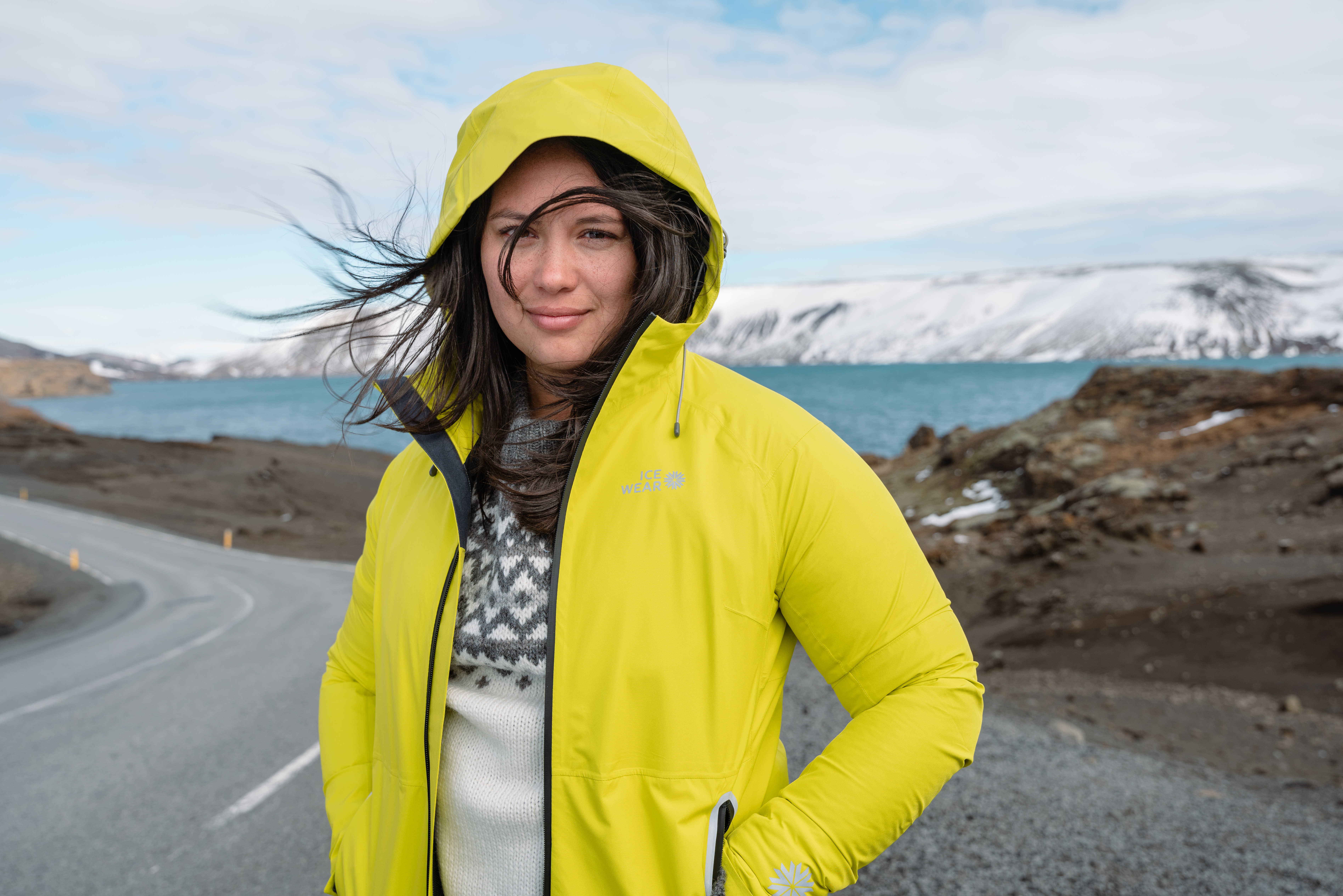 Mía hardshell layered jacket