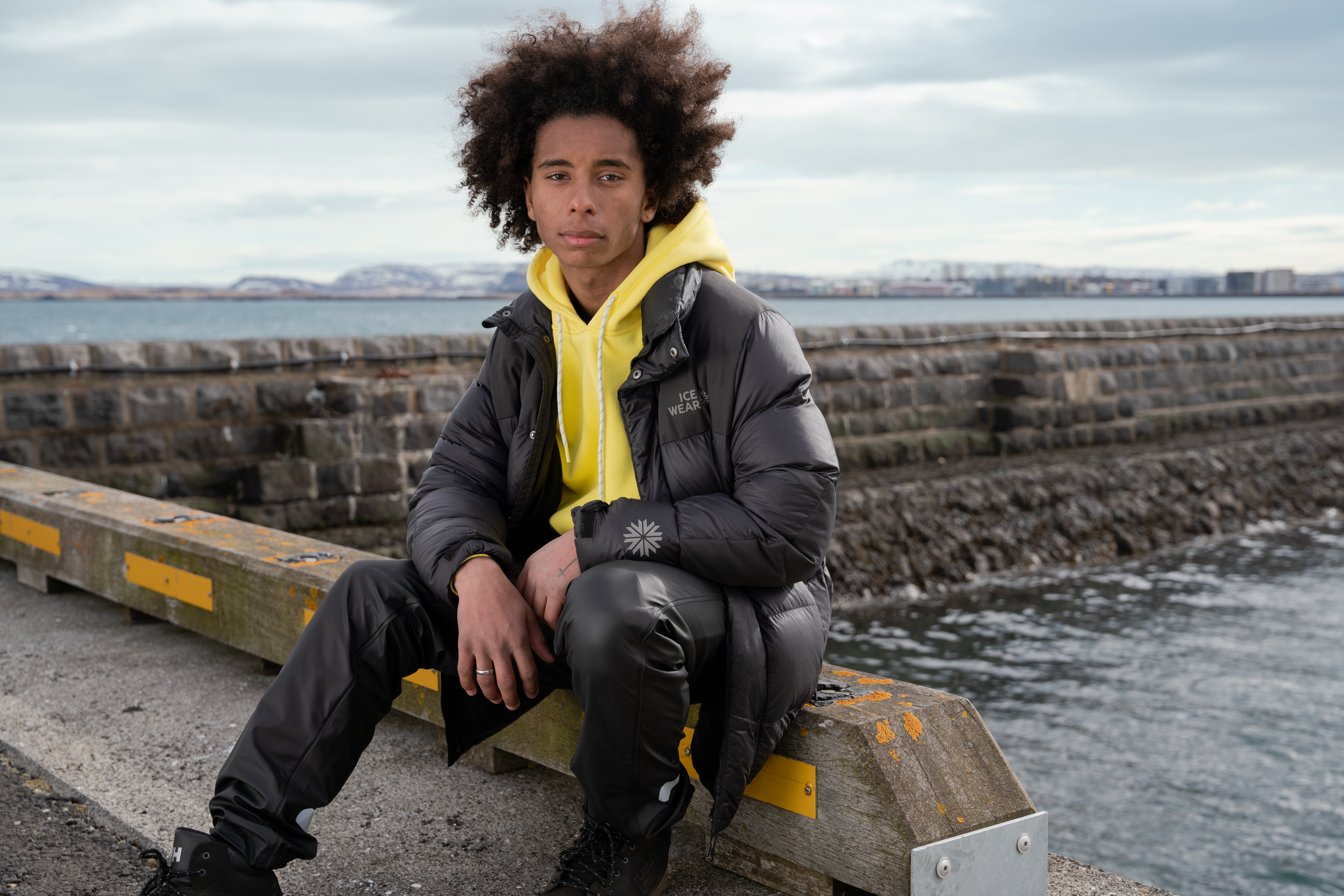 Funi Windproof puffer jacket for Iceland