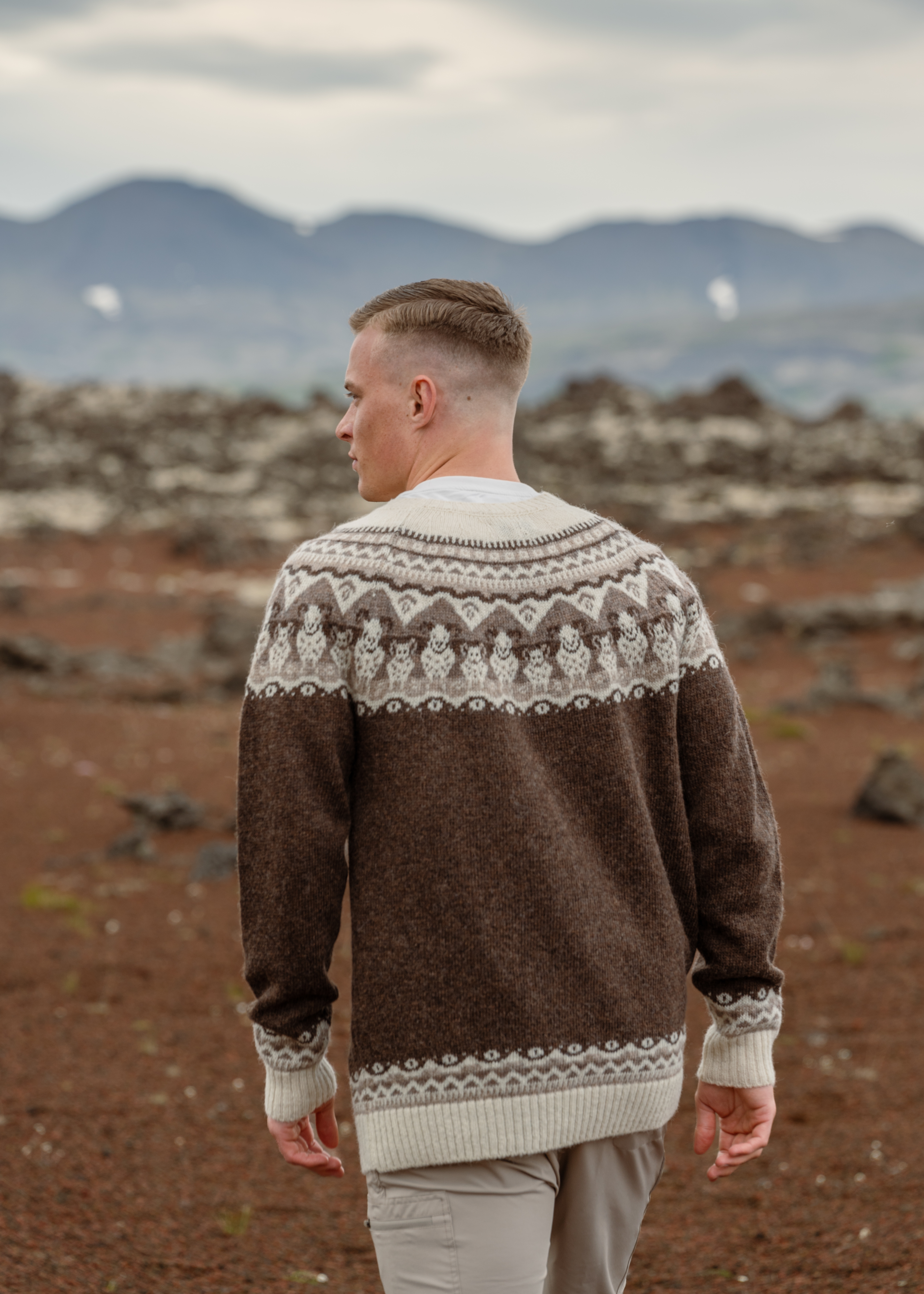 Lukka Icelandic wool sheep sweater 