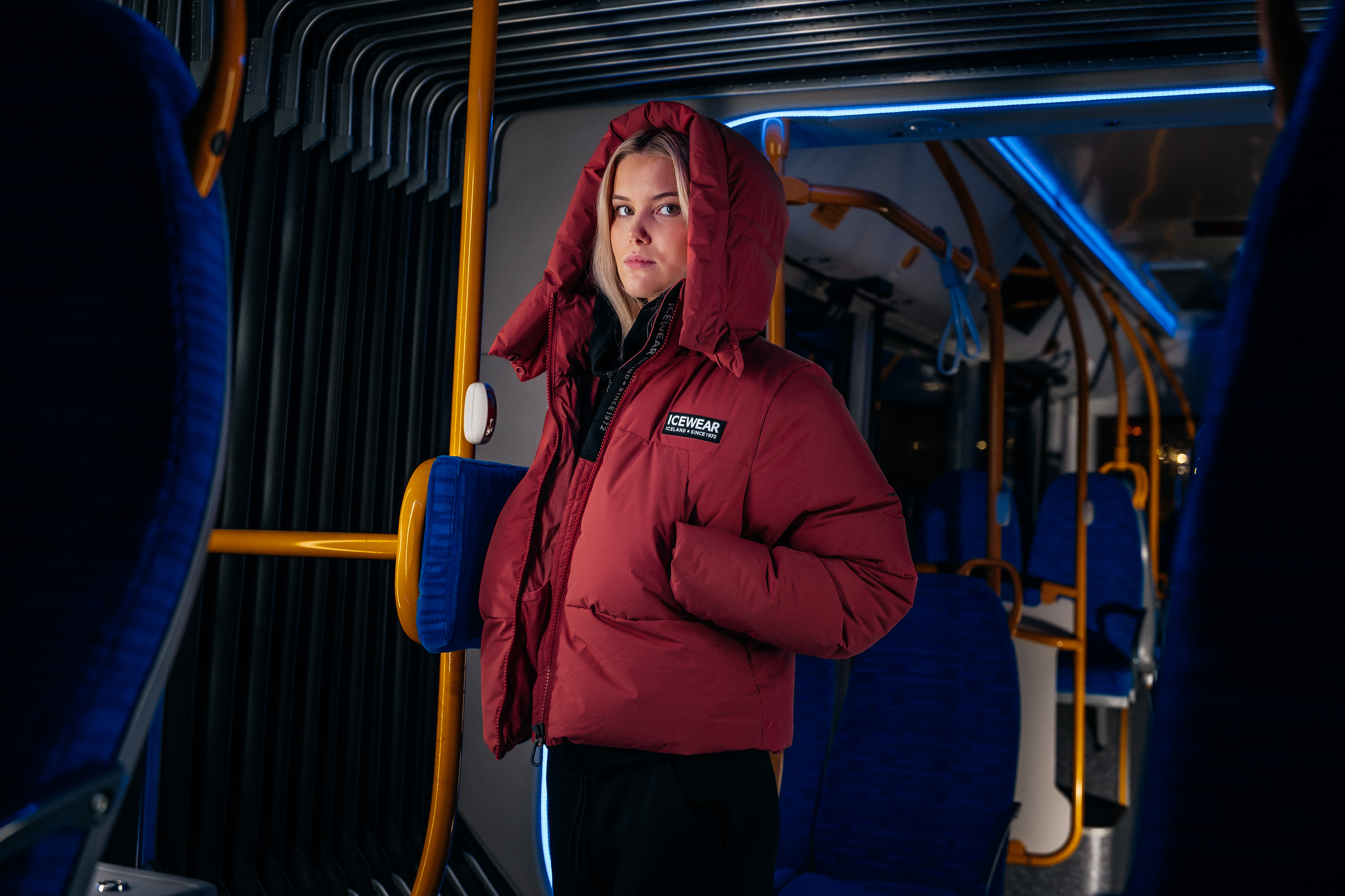 Borg short puffer down jacket