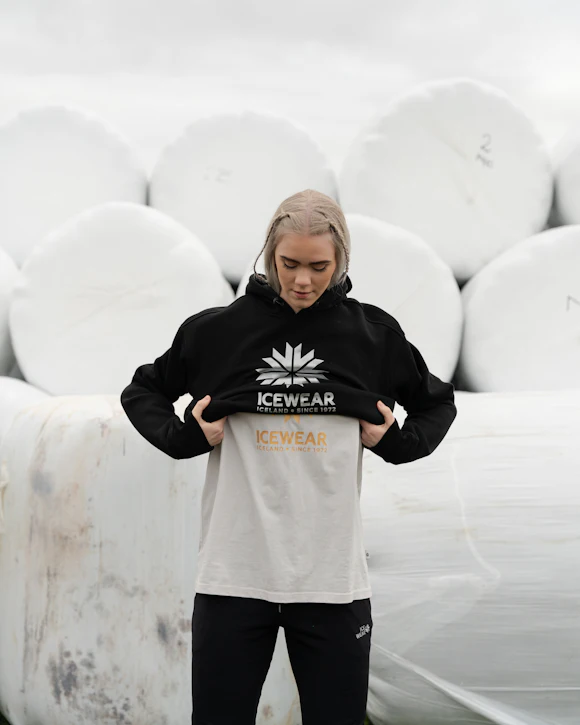 Icelandic woman standing