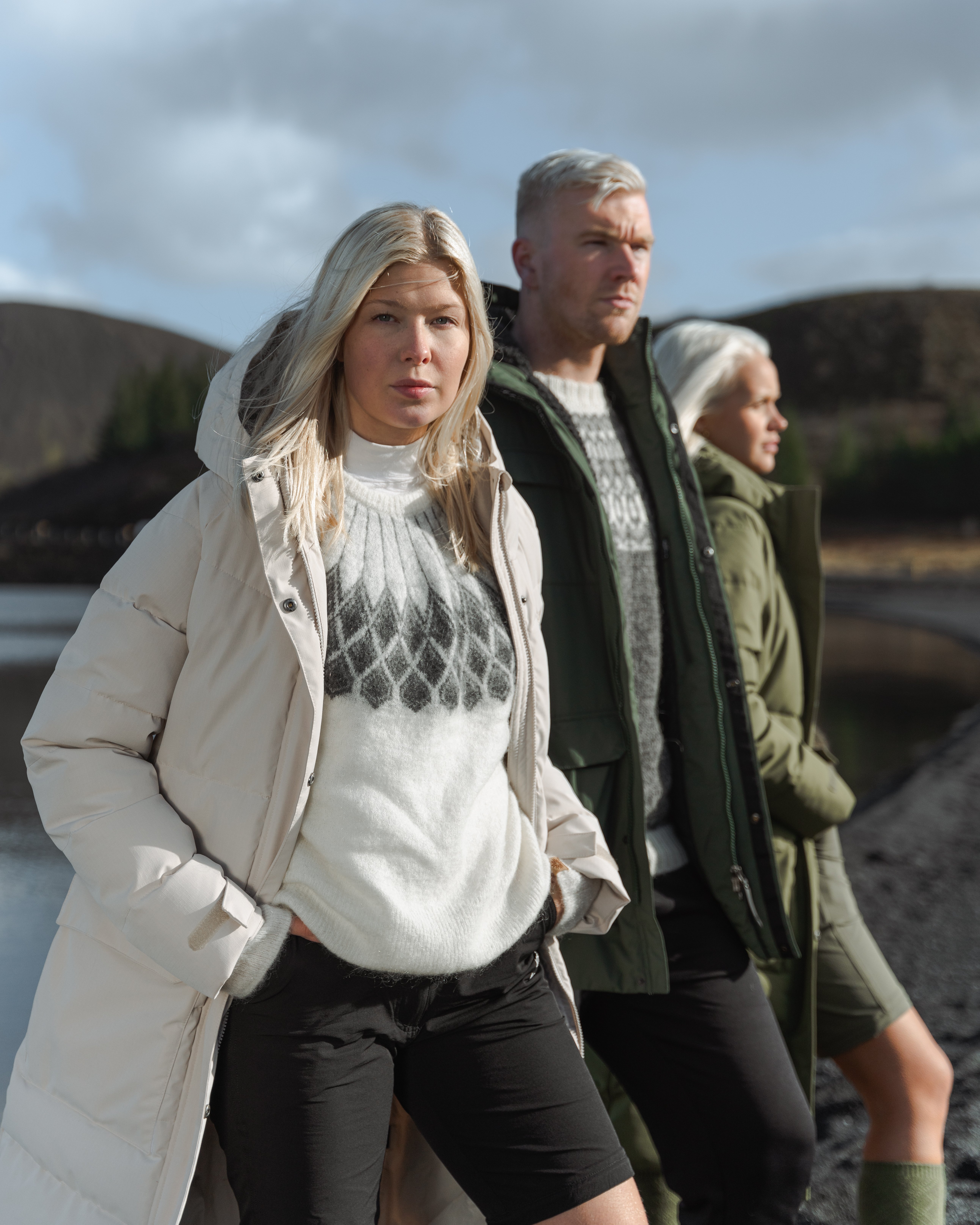 people wearing warm parka