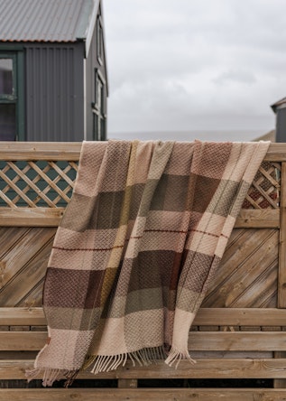 blanket on fence