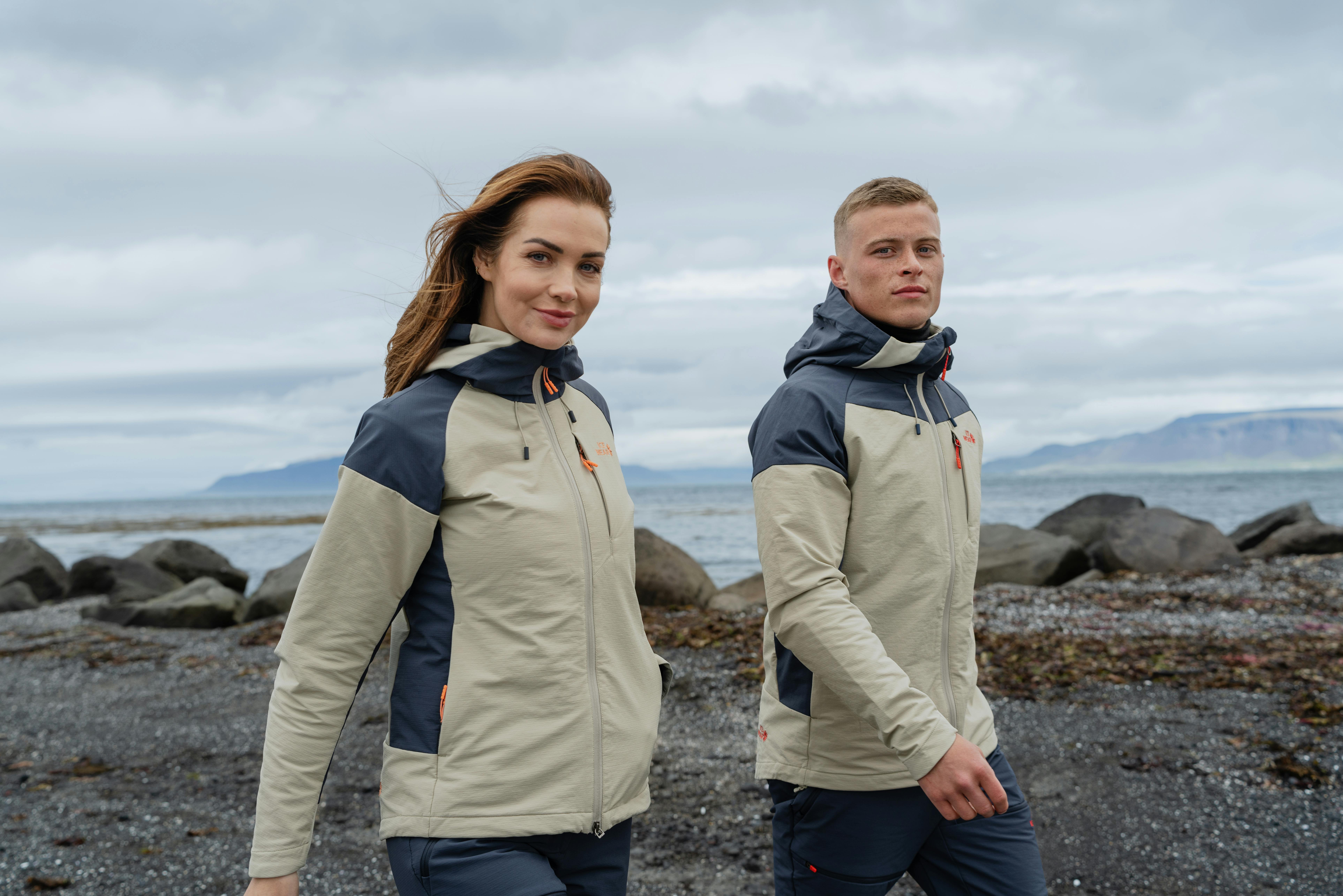 Couple taking a walk on the coastline