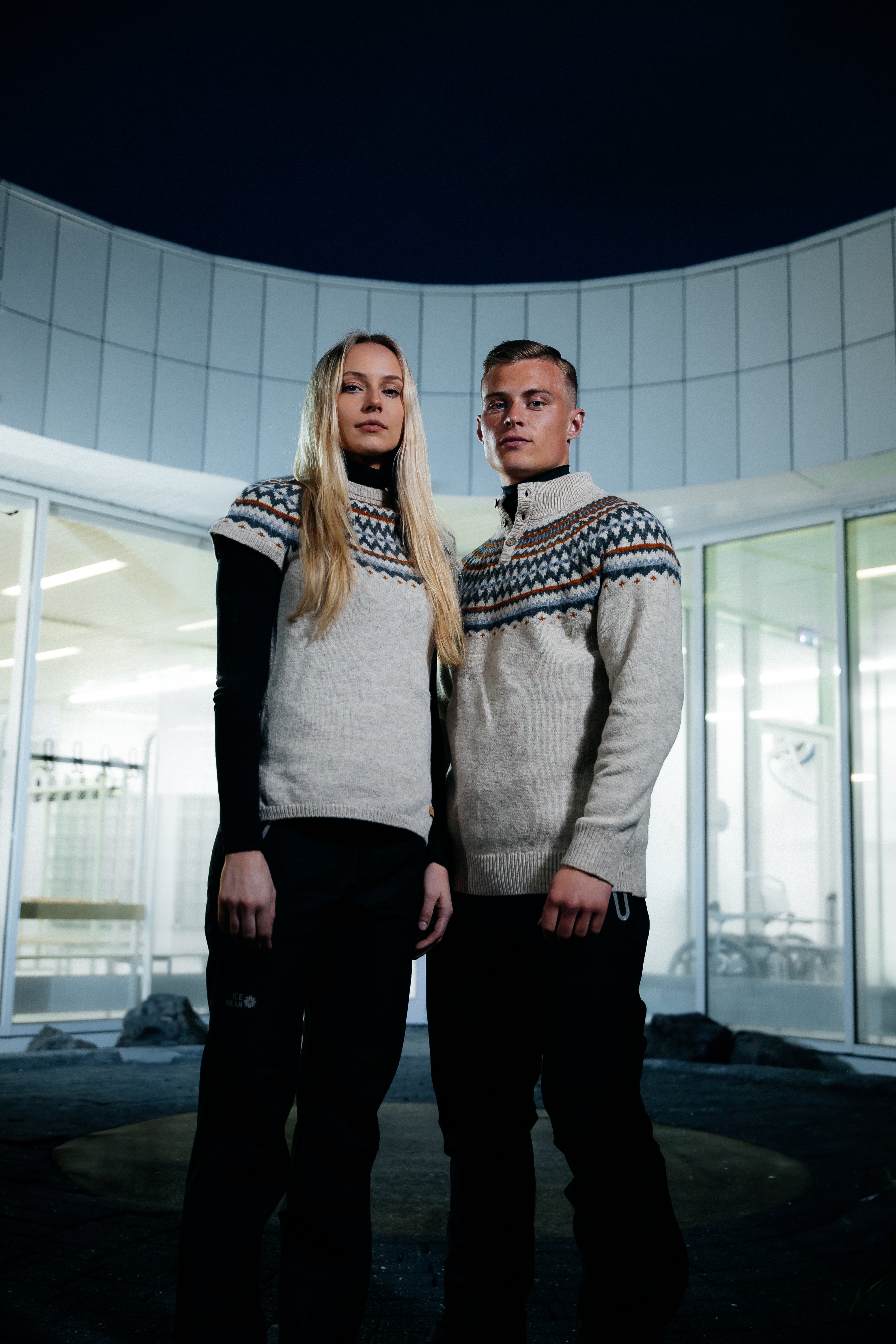 couple in warm sweaters
