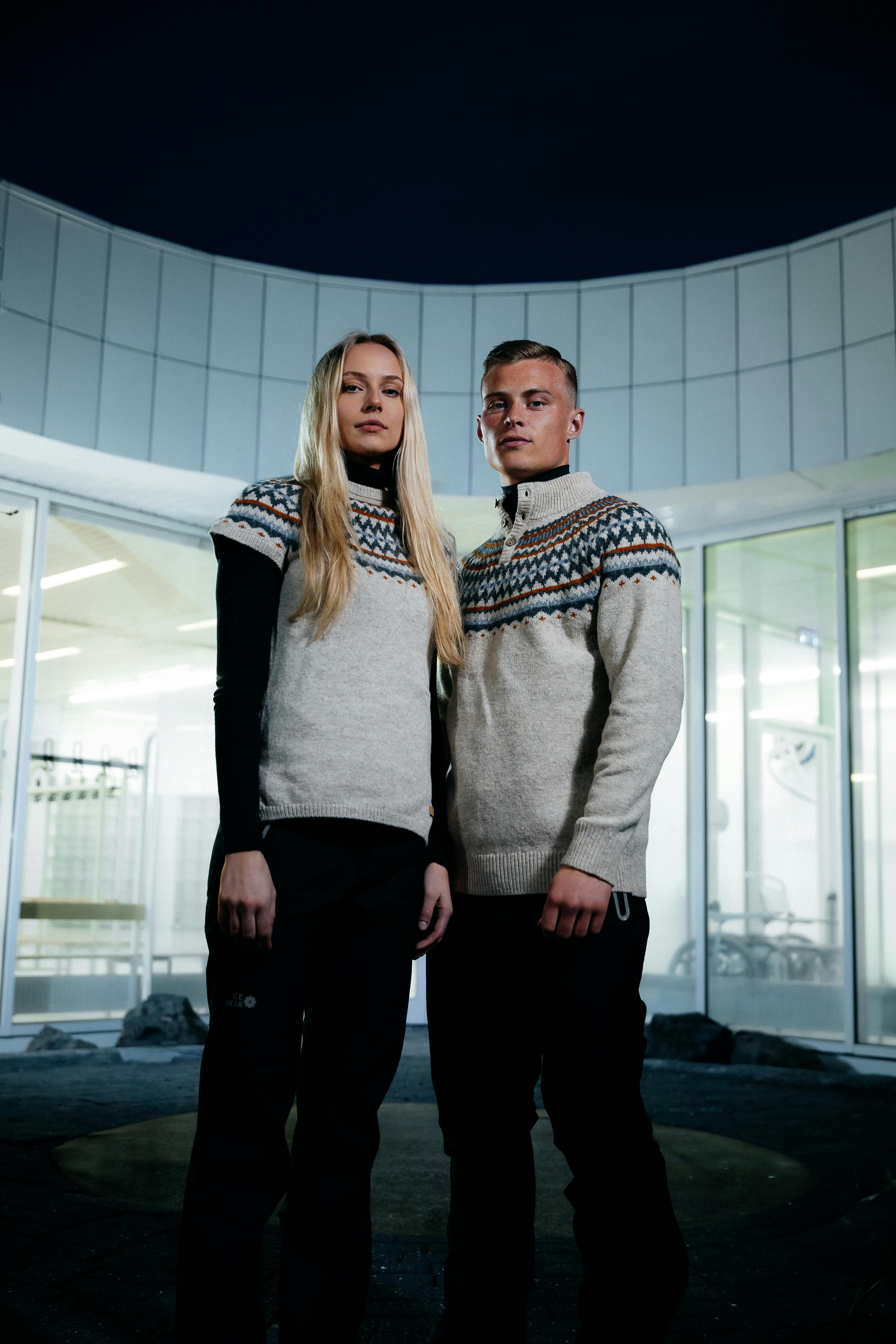 couple in warm sweaters