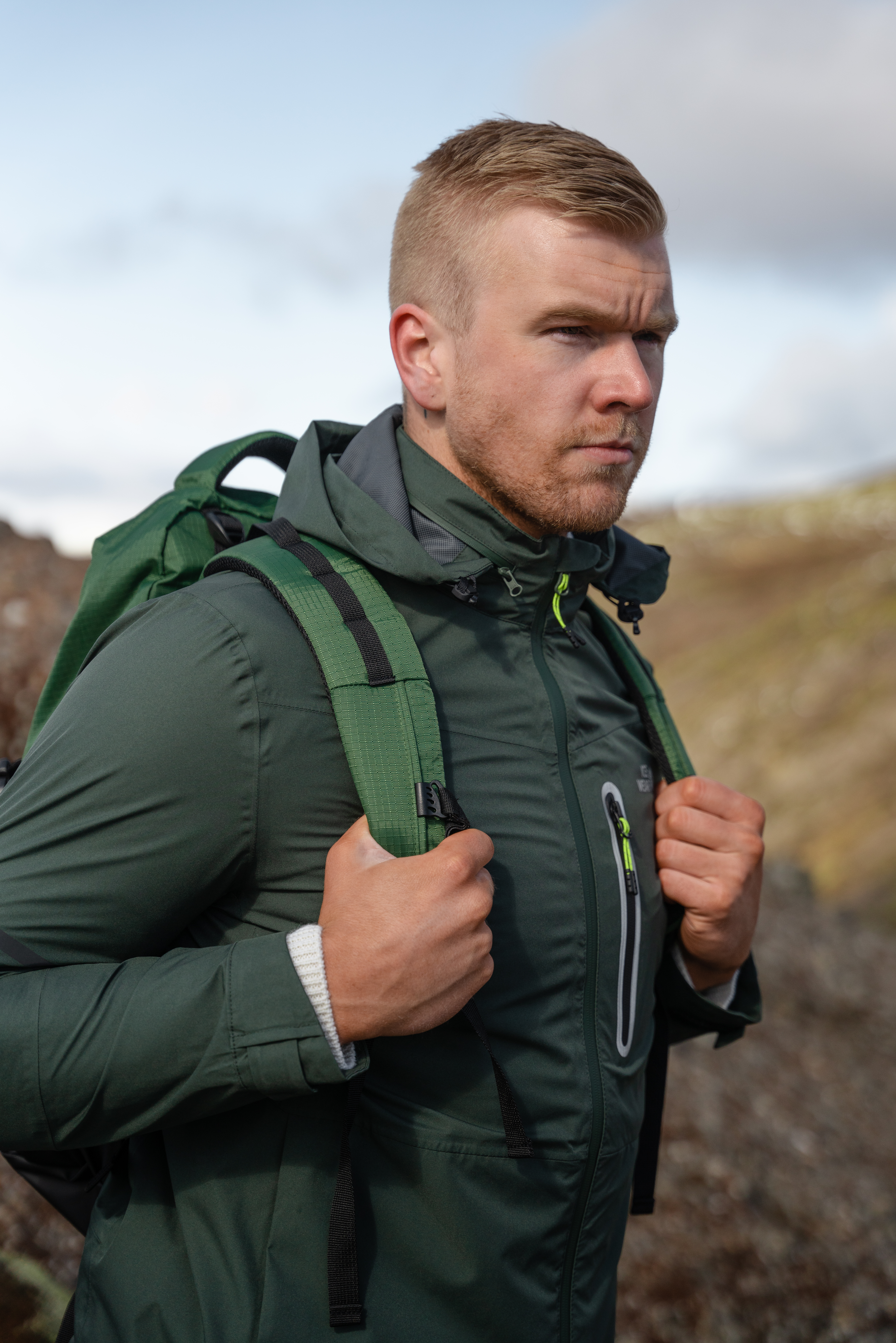 Skógafoss 连帽雨衣