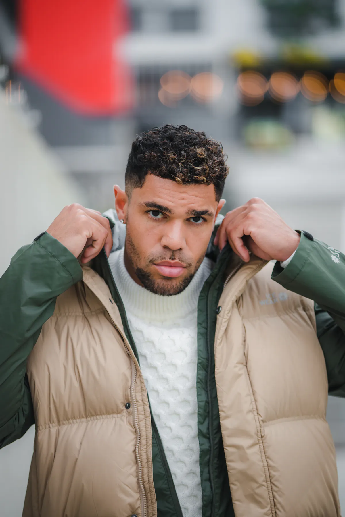 man in Reykjavík city center