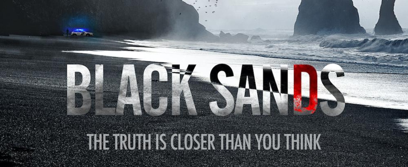 beach with black sand in Iceland, close to Vík í Mýrdal, south Iceland