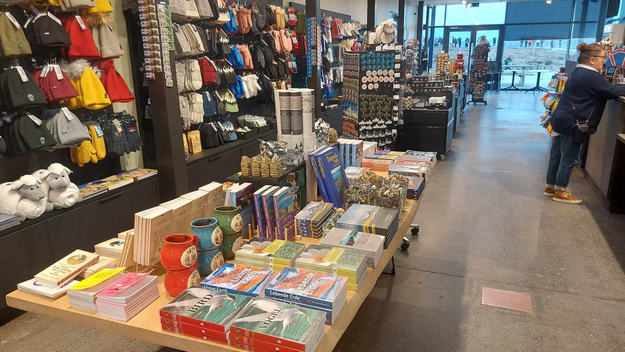 inside Icewear store in Þingvellir