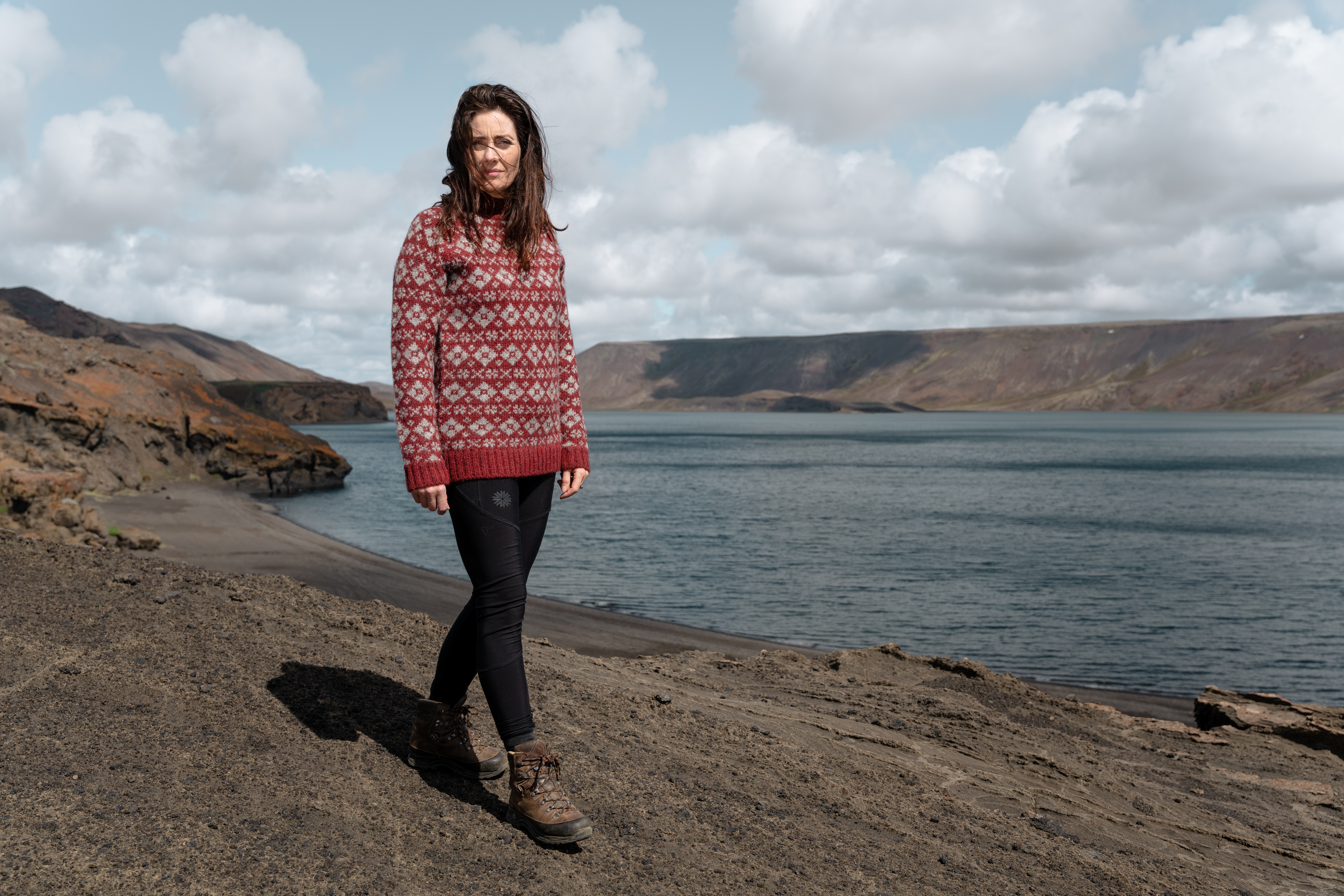 Gestur Pull Nordique en Laine à col roulé