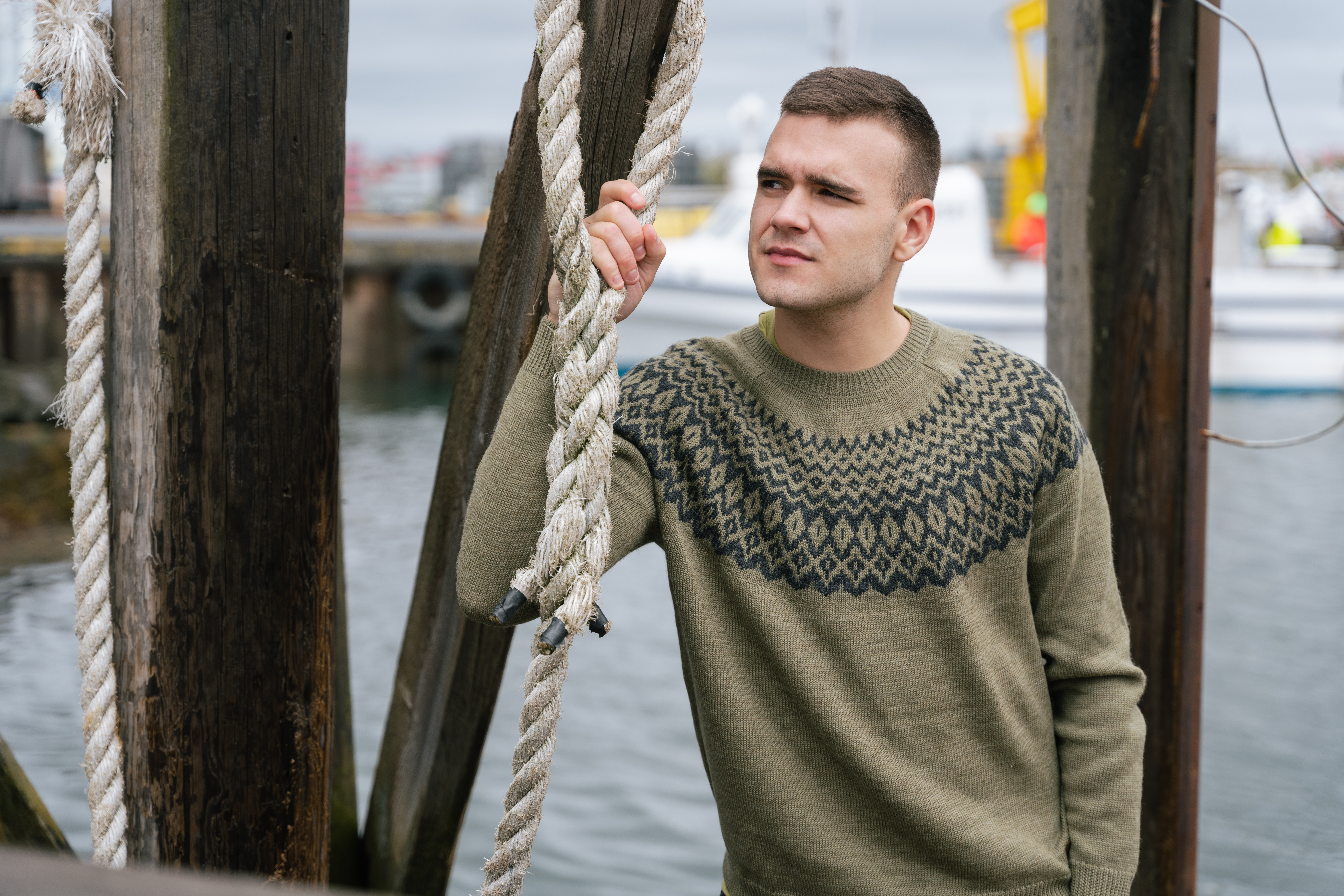Un homme sur le quai