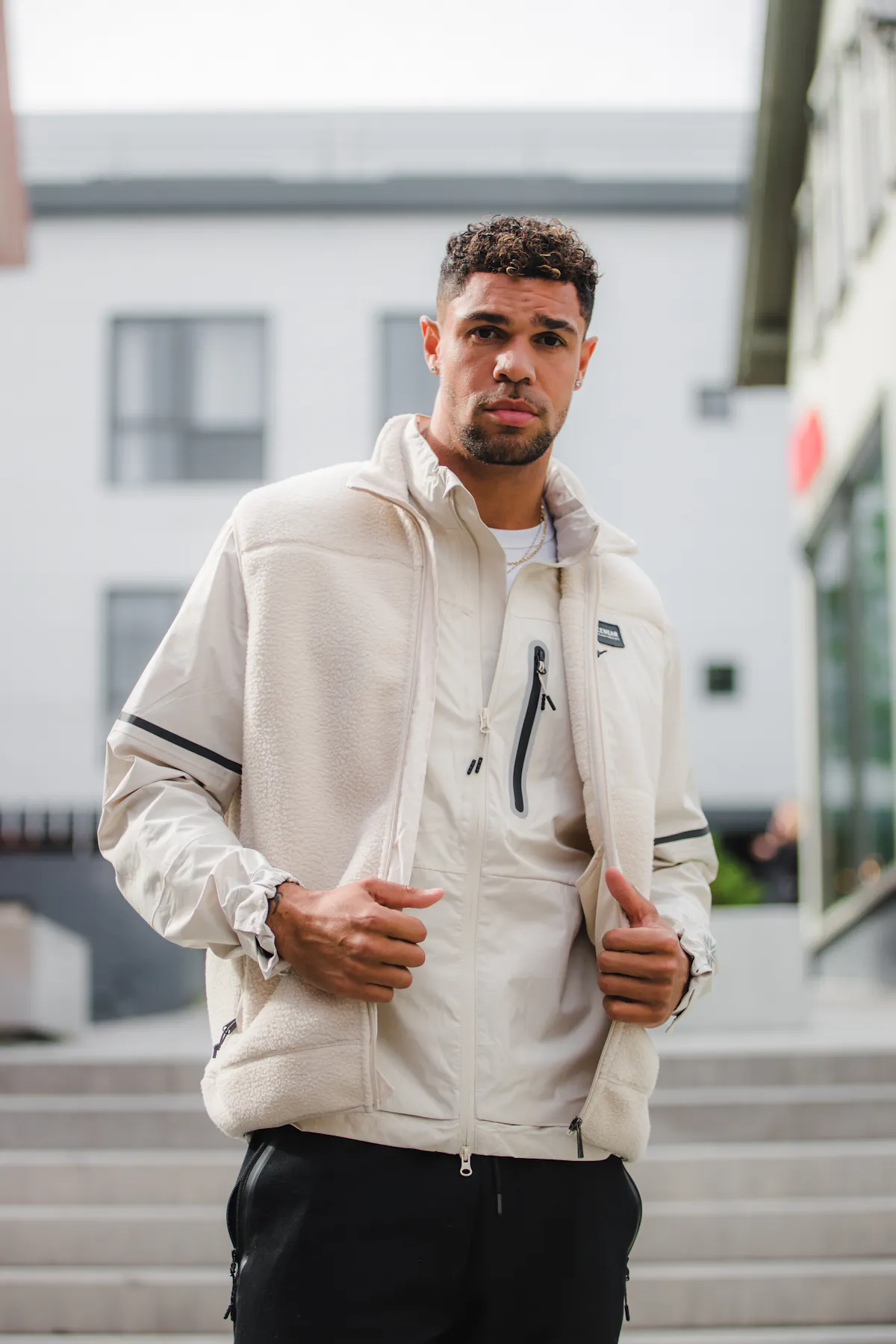 man in city center Reykjavik