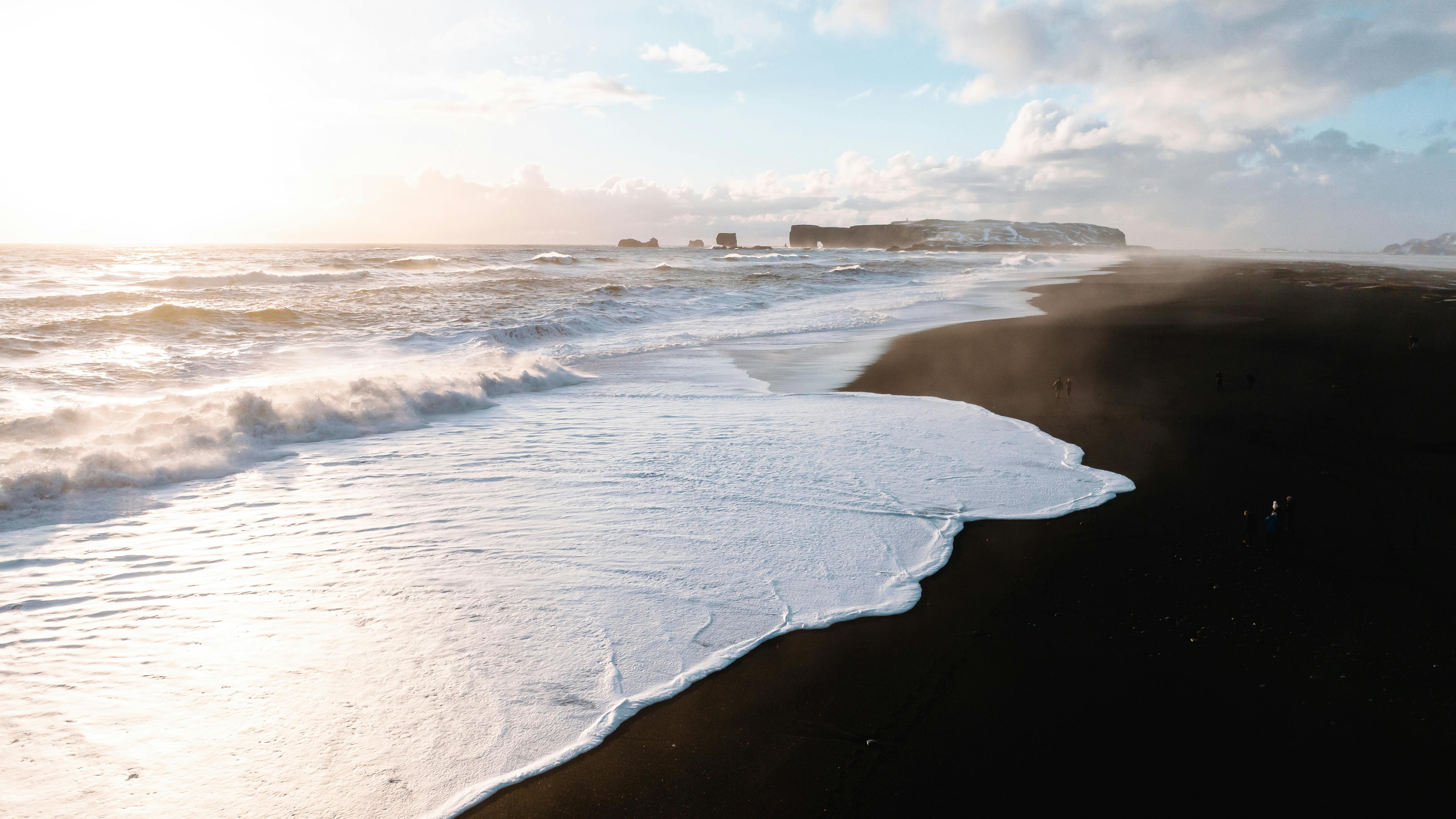 Black beach, Reynisfjara in south Iceland