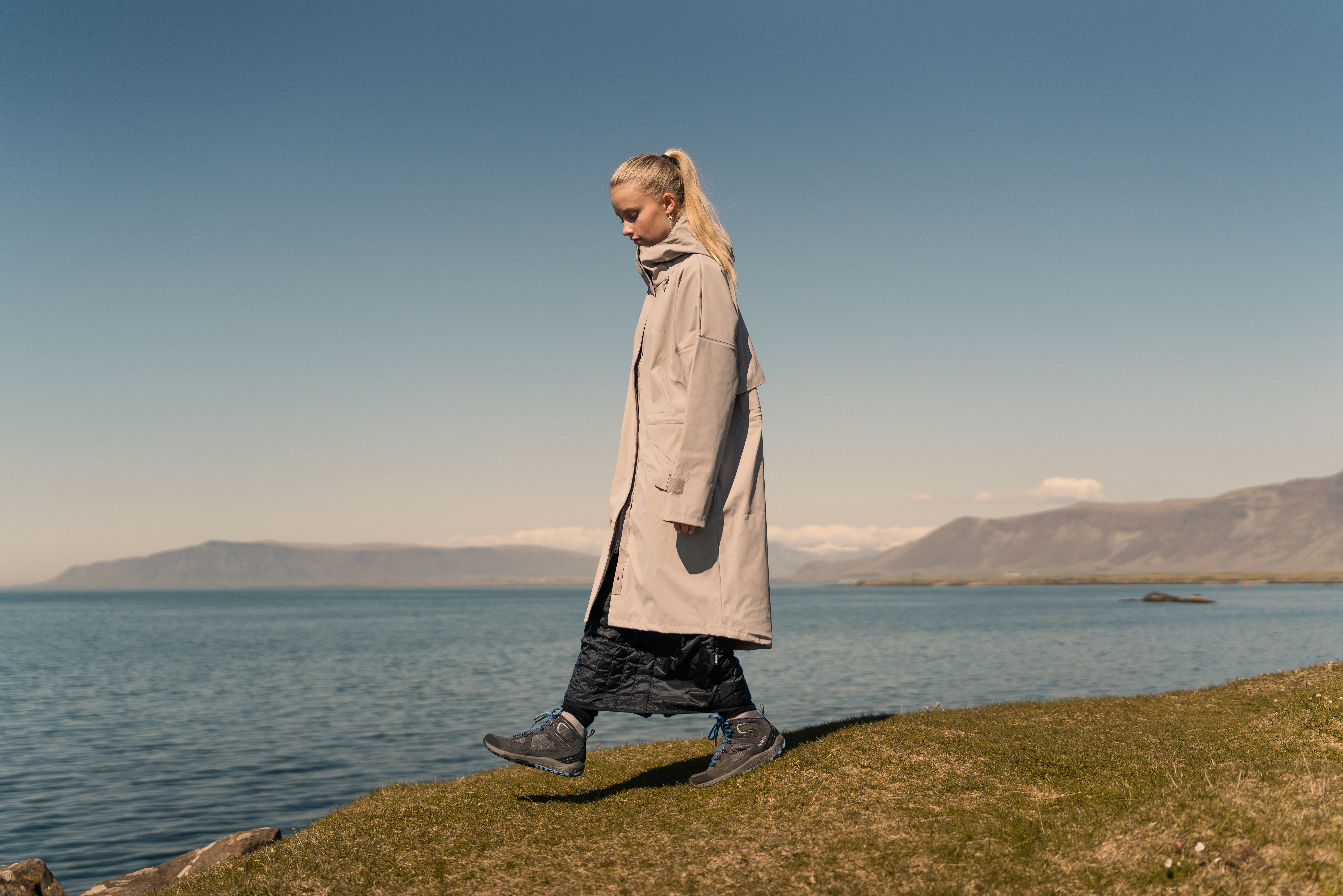 Vatnsdalur long hooded rain jacket