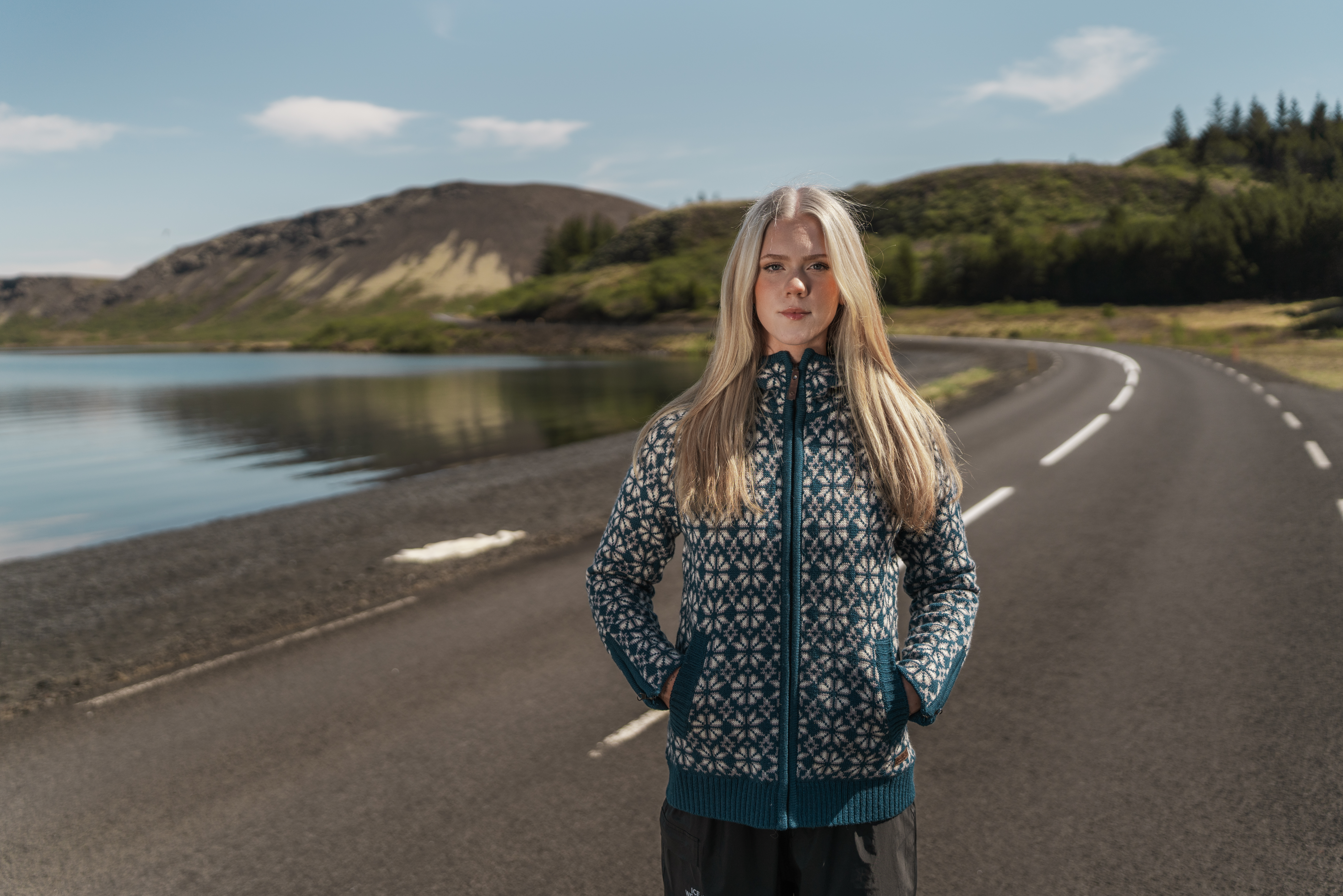 Helga Norwegian Lined Wool Sweater