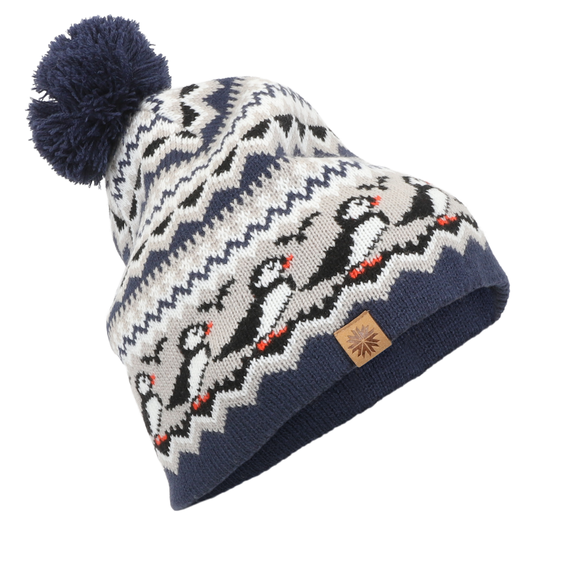 Lundaklettur hat with puffin design