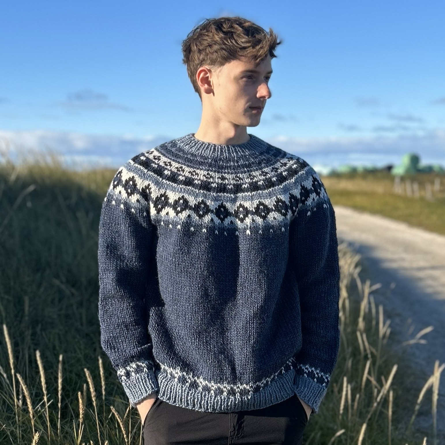 Hrafn mens sweater knitting pattern