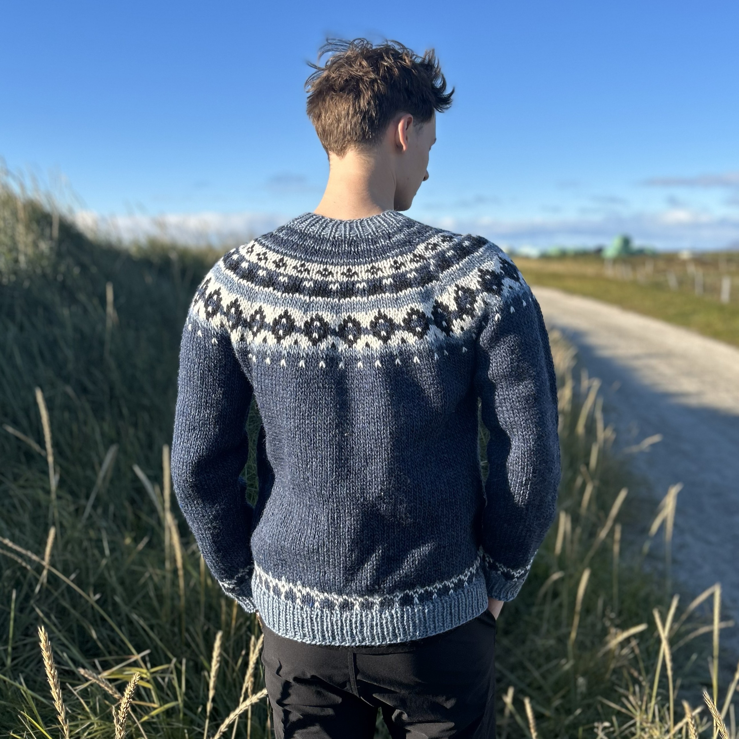 Hrafn mens sweater knitting pattern