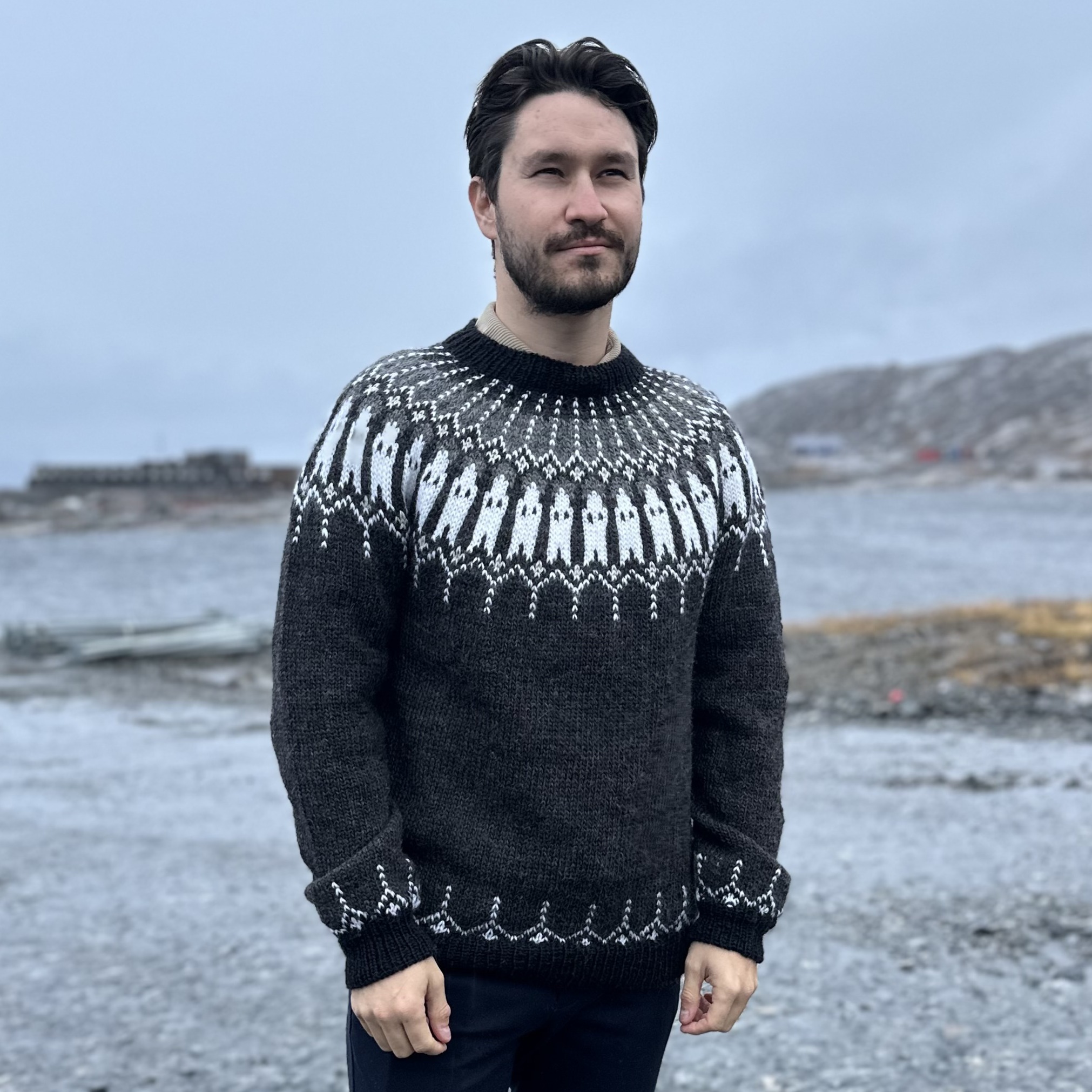 Salik men's sweater knitting pattern