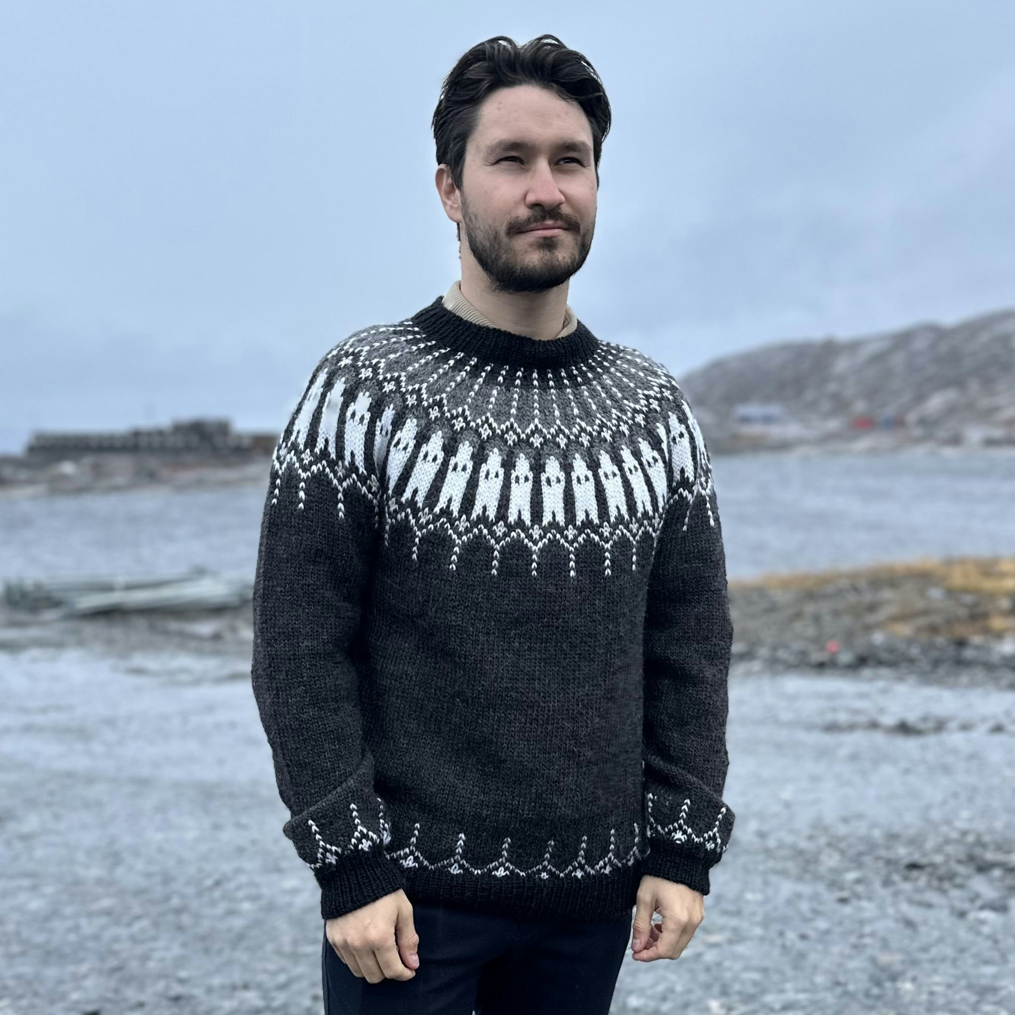 Salik men's sweater knitting pattern