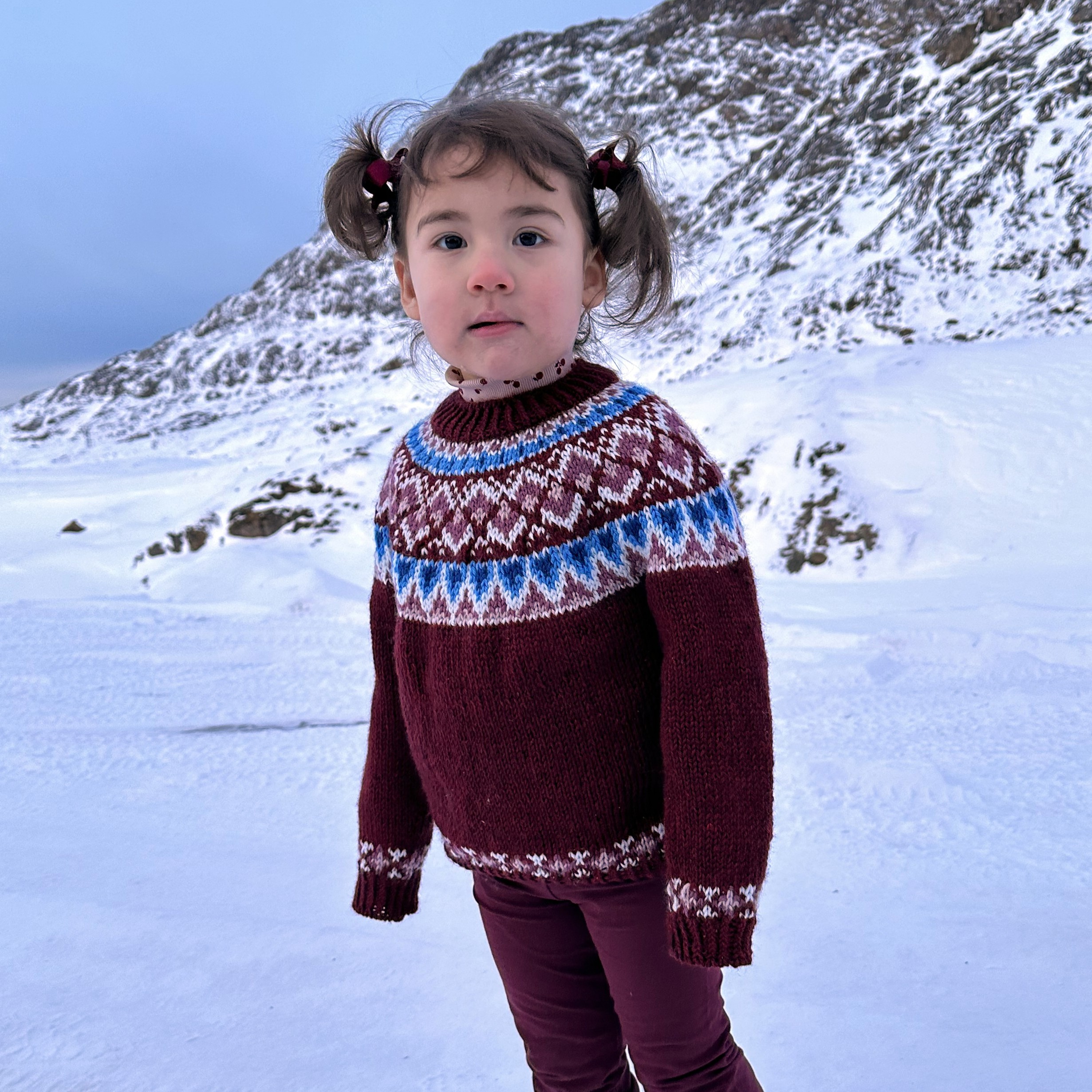 Maalia toddlers sweater knitting pattern
