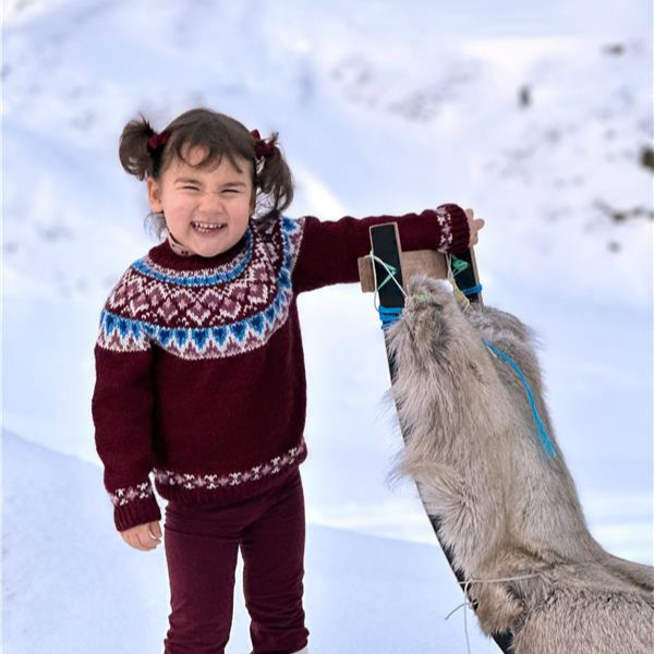 Maalia toddlers sweater knitting pattern