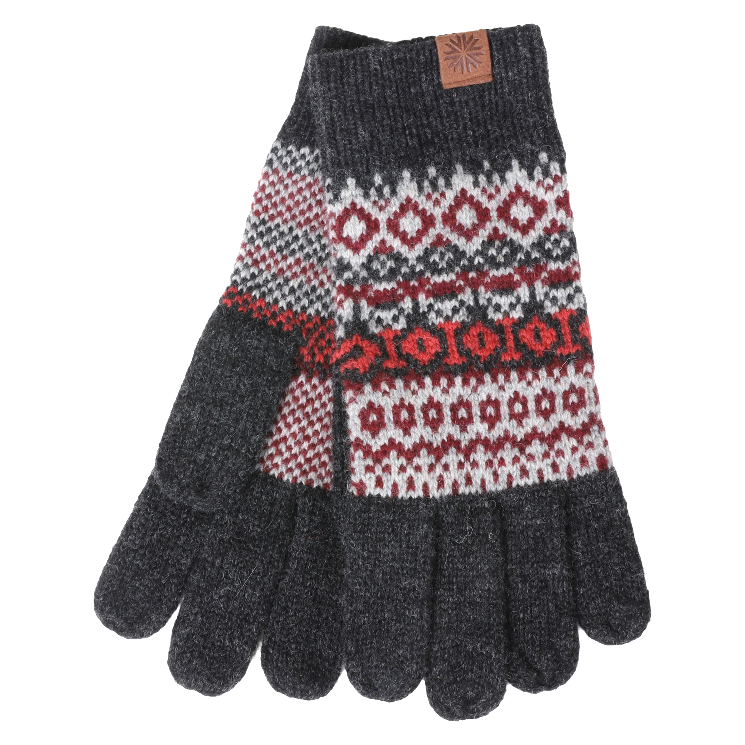 Fagradalsfjall Ullahanskar með hefðbundu íslensku mynstri Fagradalsfjall Ullahanskar með hefðbundu íslensku mynstri