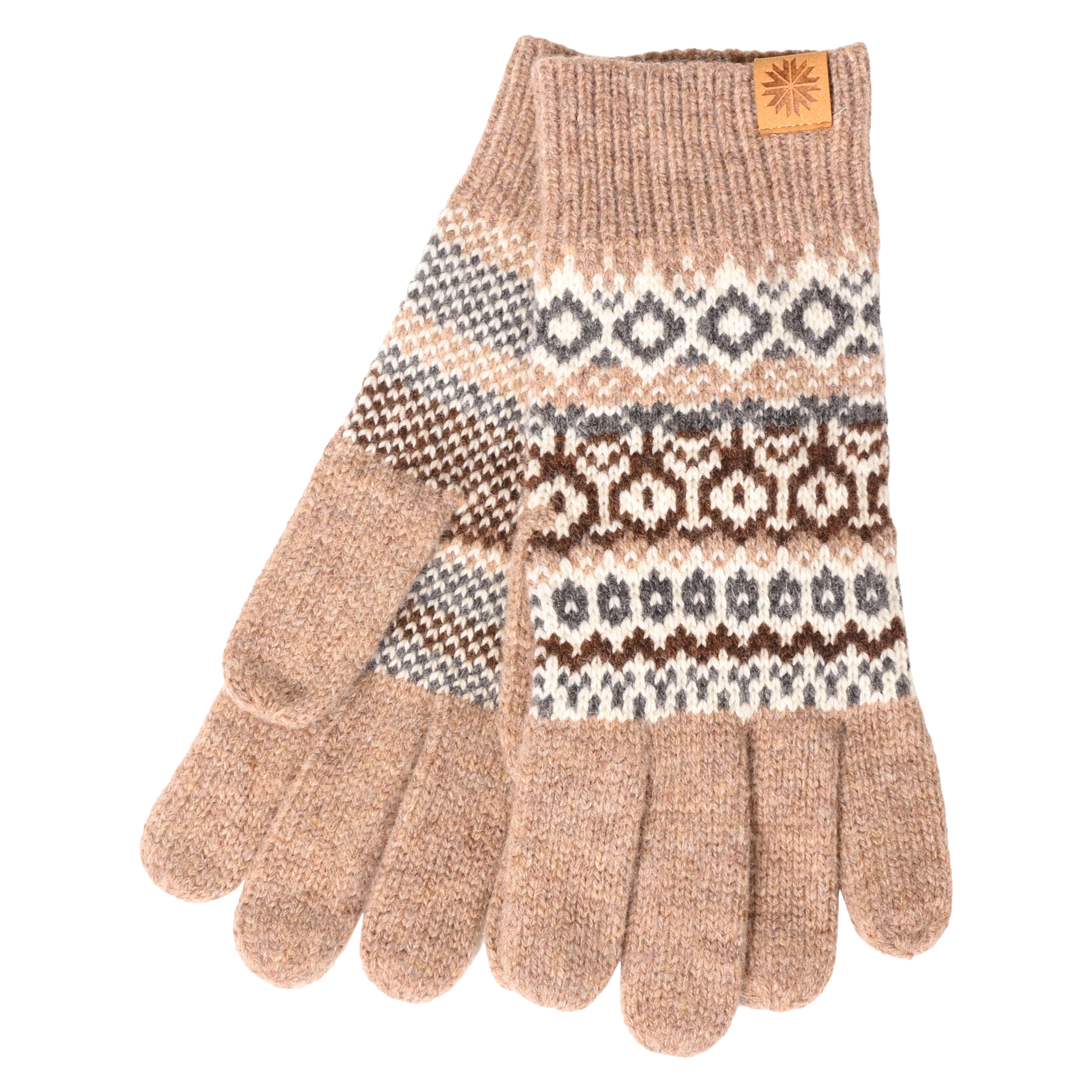 Fagradalsfjall Ullahanskar með hefðbundu íslensku mynstri Fagradalsfjall Ullahanskar með hefðbundu íslensku mynstri