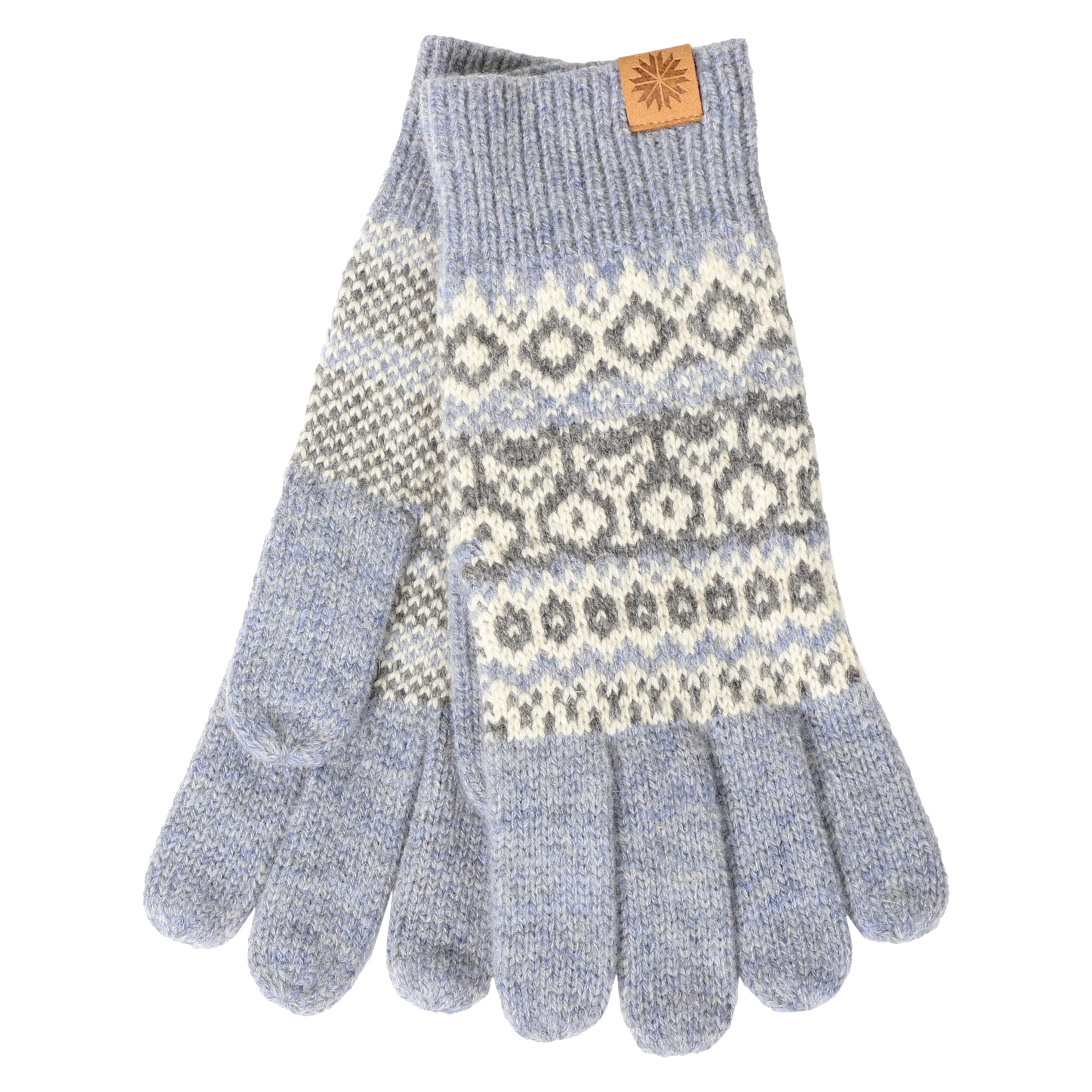 Fagradalsfjall Ullahanskar með hefðbundu íslensku mynstri Fagradalsfjall Ullahanskar með hefðbundu íslensku mynstri