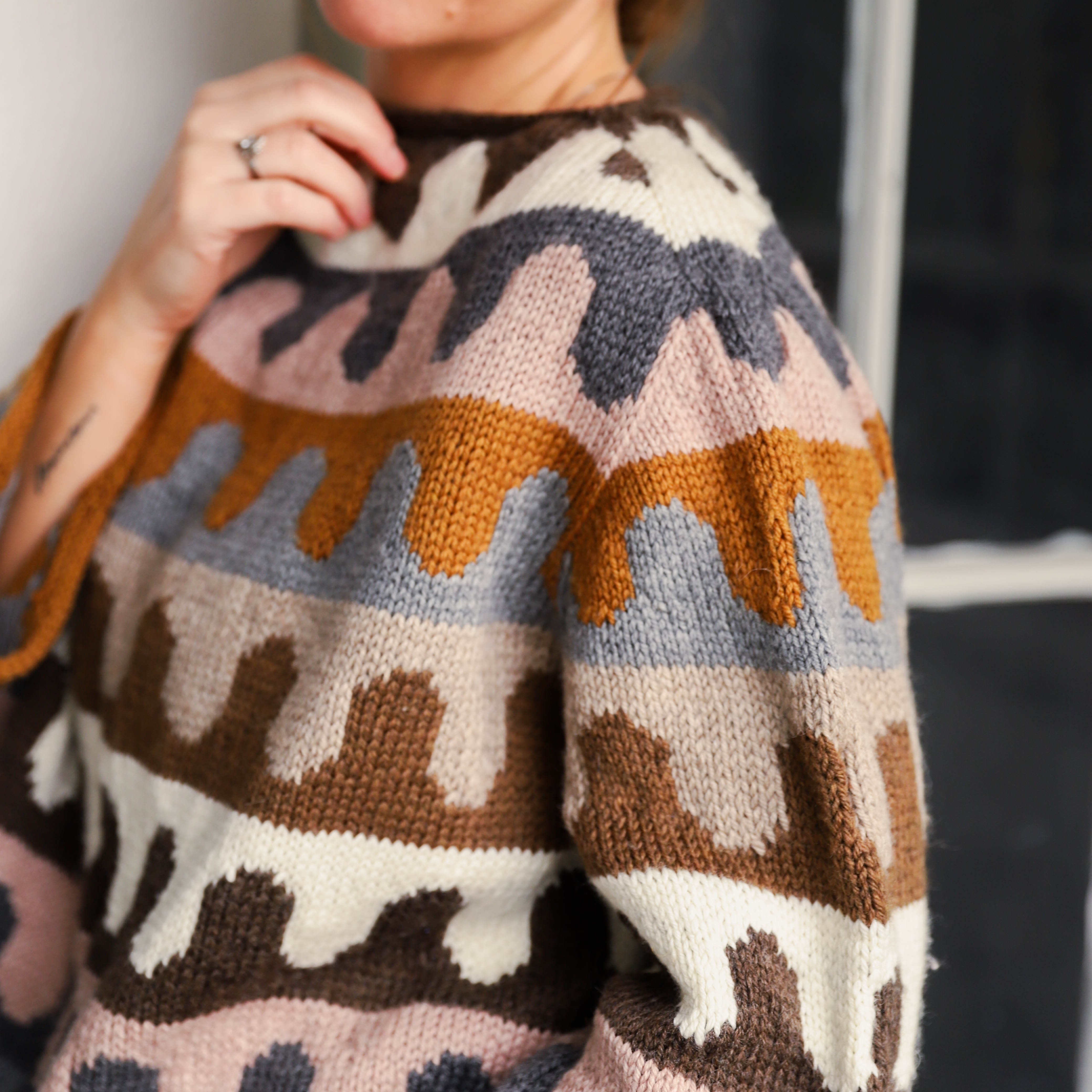 Alva fun pattern sweater knitting pattern