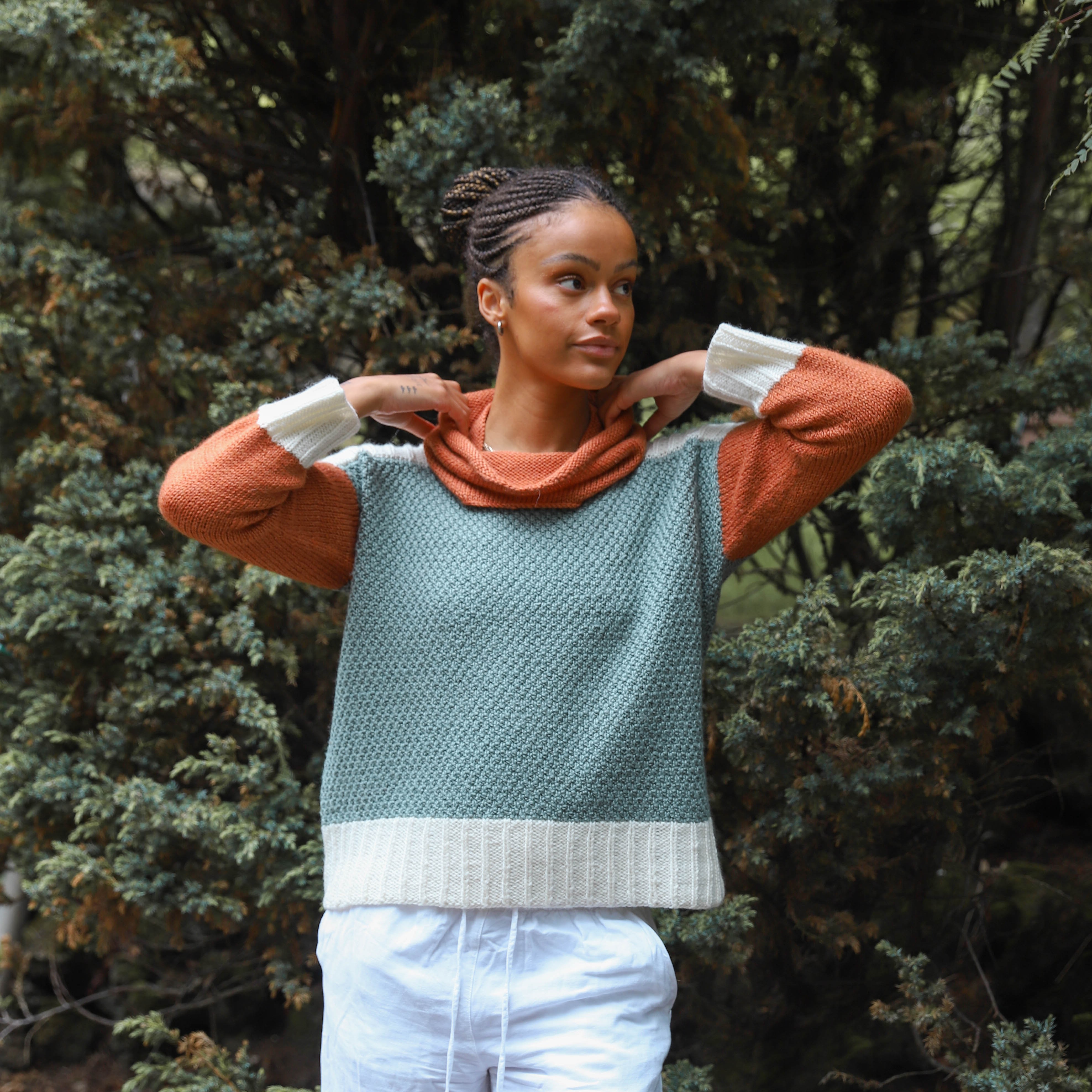 Ágústa womens sweater knitting pattern
