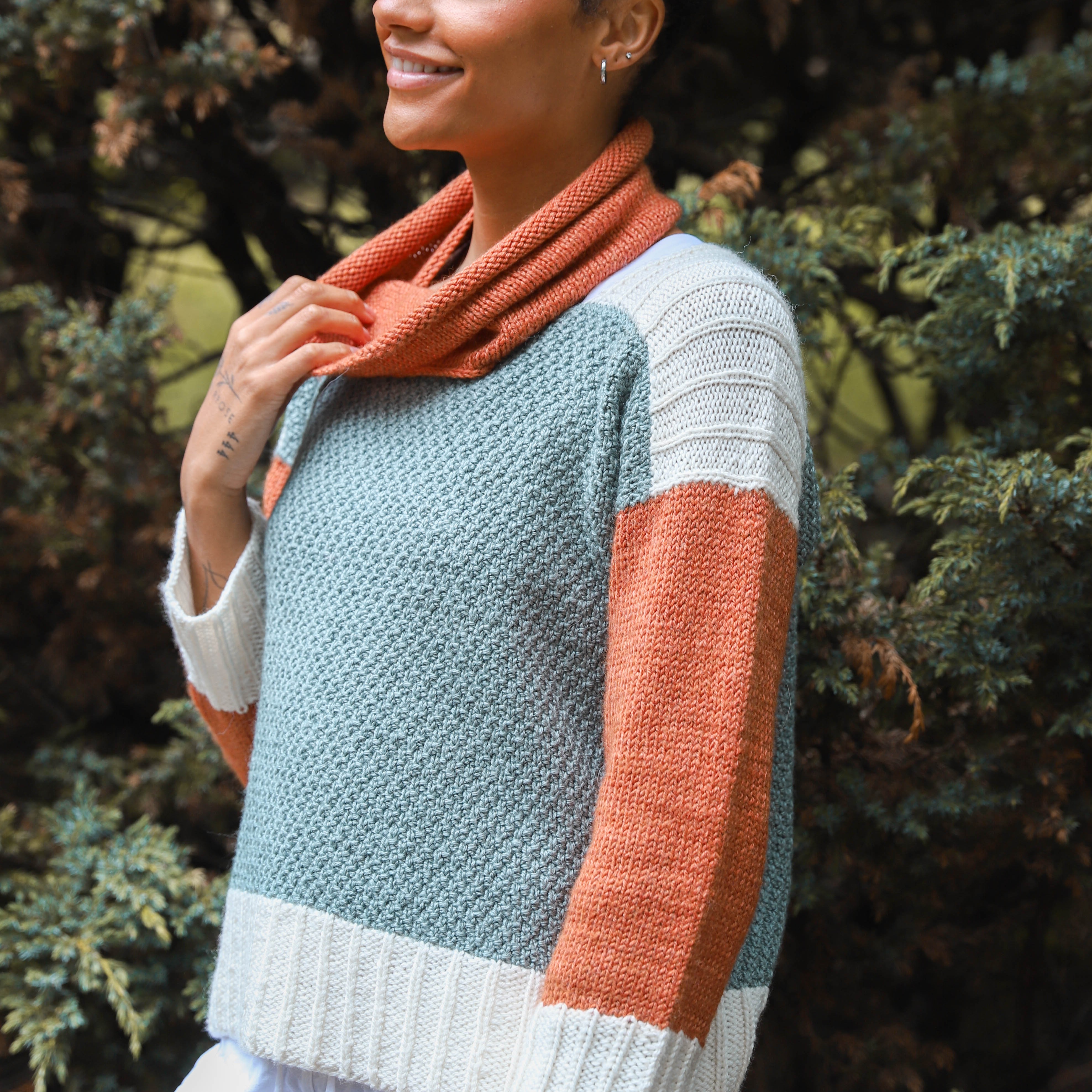 Ágústa womens sweater knitting pattern