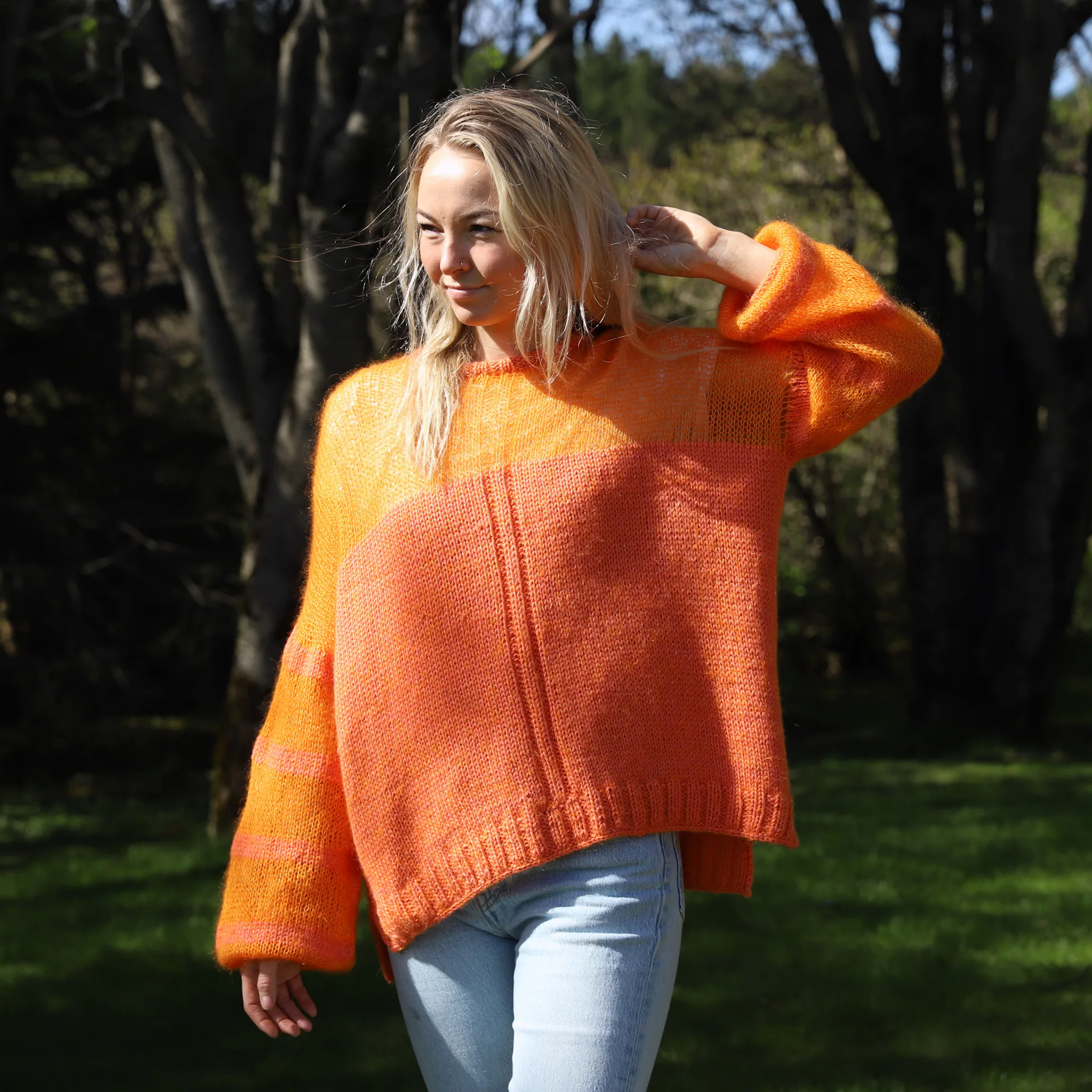 Randalína summer sweater knitting pattern