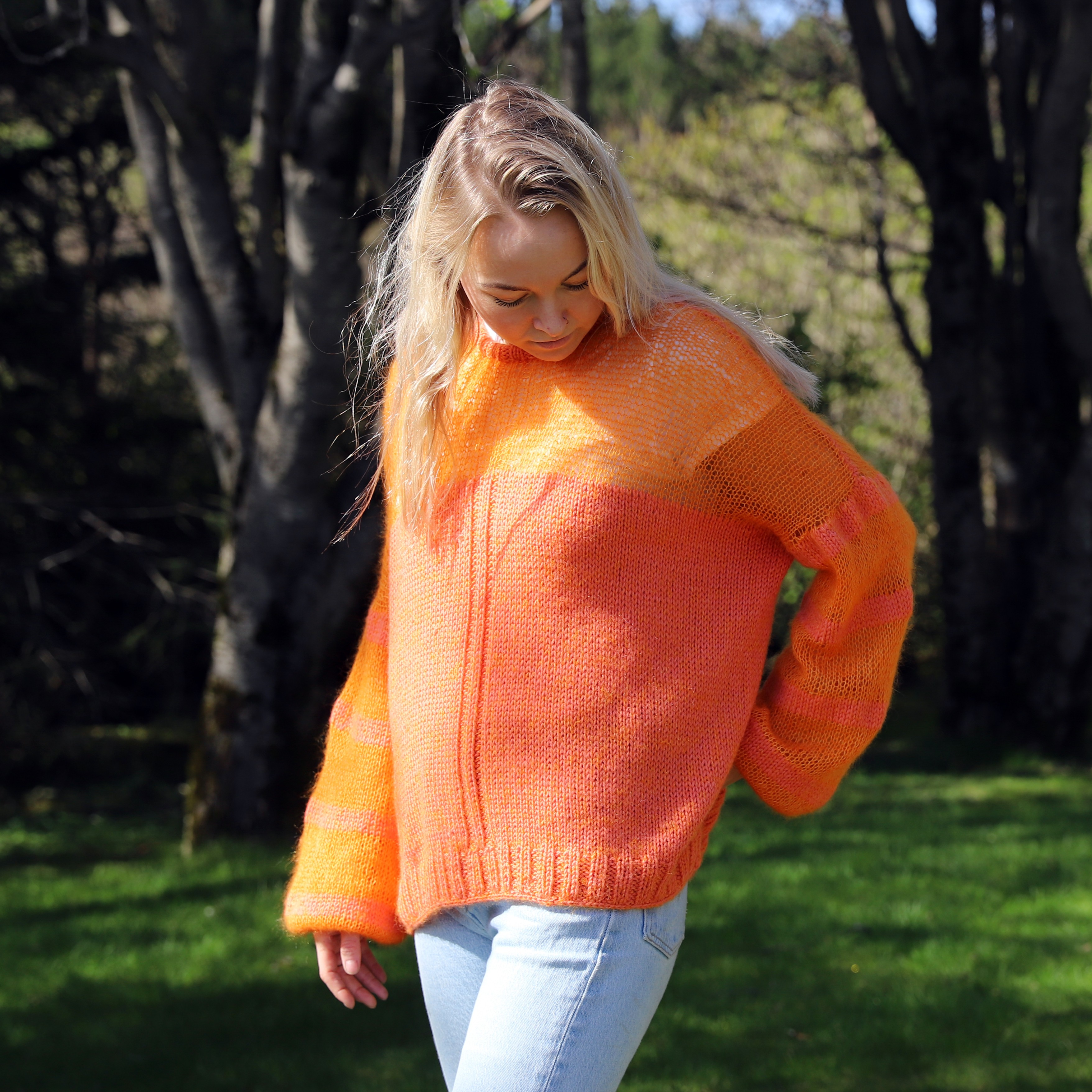 Randalína summer sweater knitting pattern