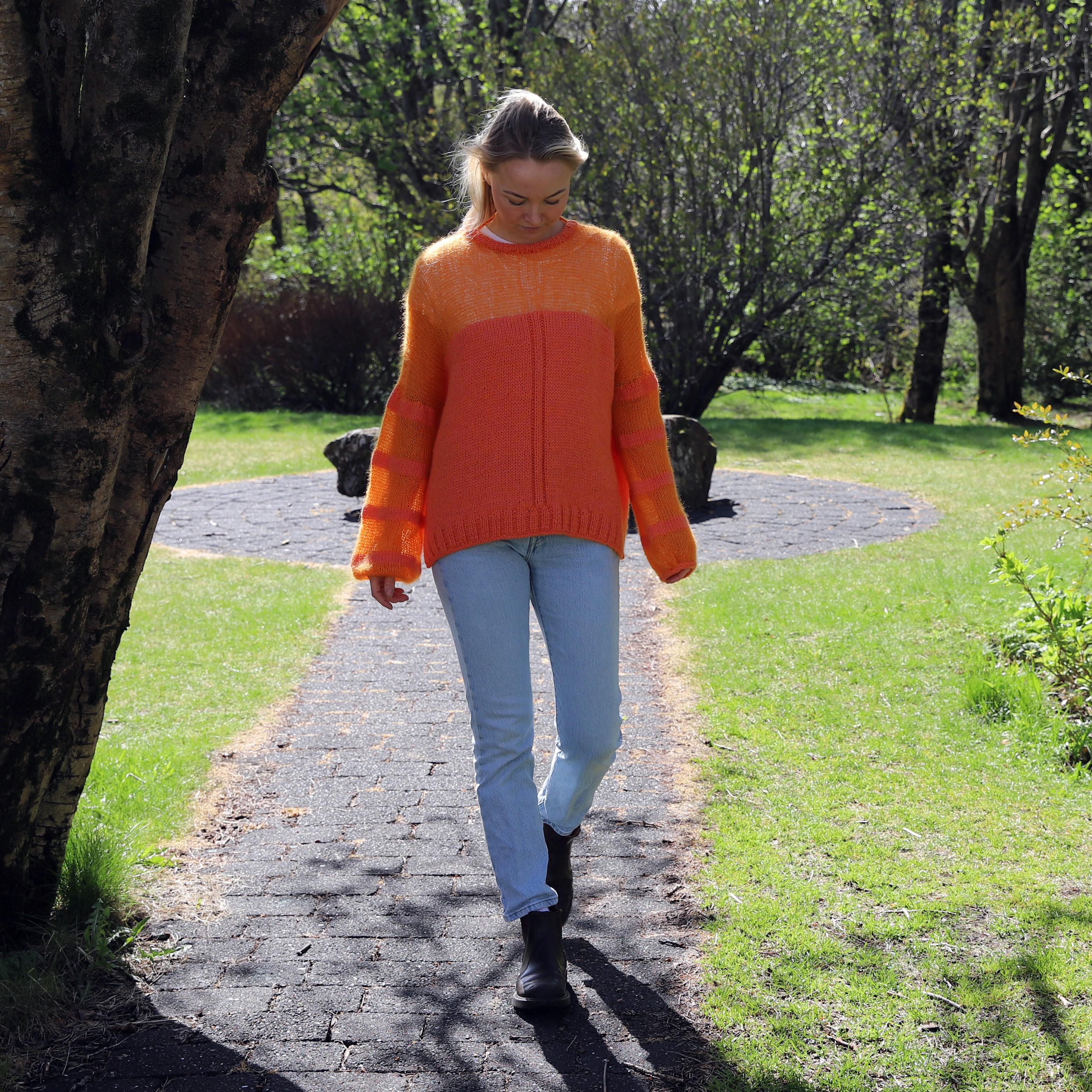 Randalína summer sweater knitting pattern