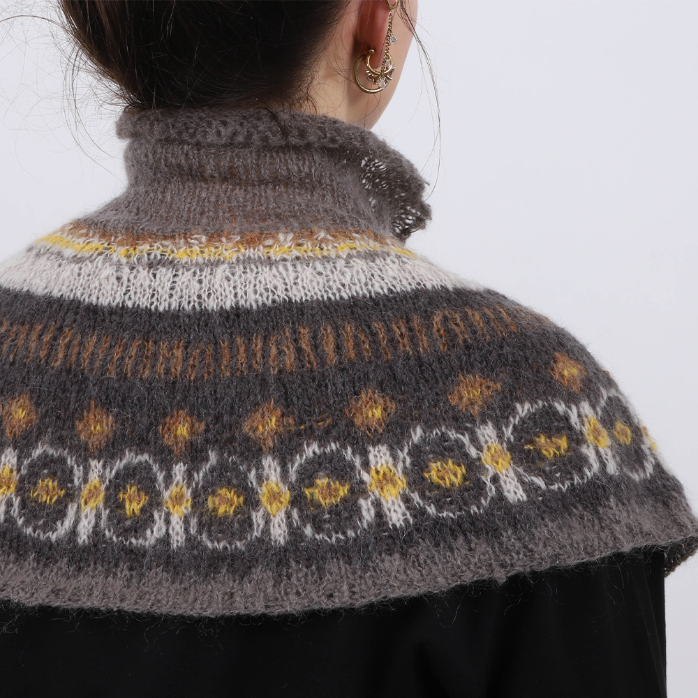 Vetur kragi prjónauppskrift