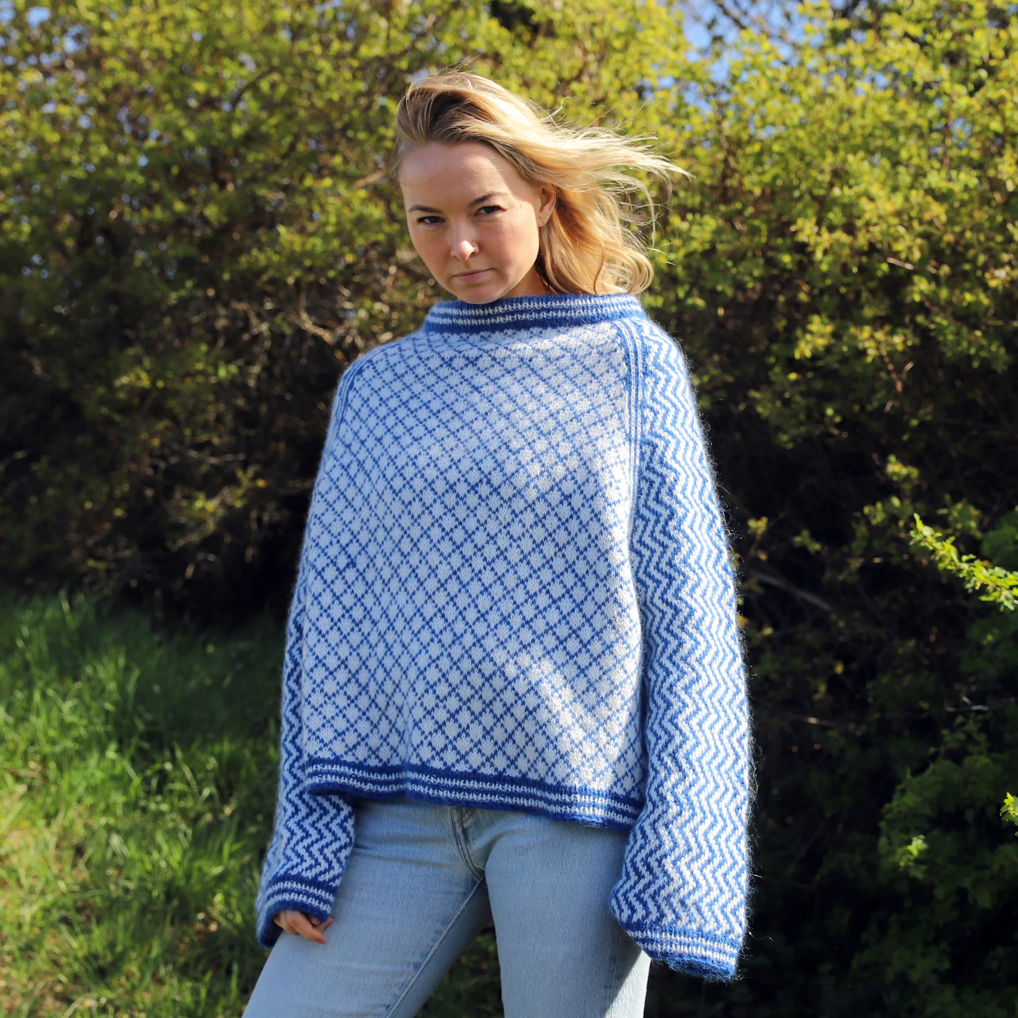 Íshaf summer sweater knitting pattern