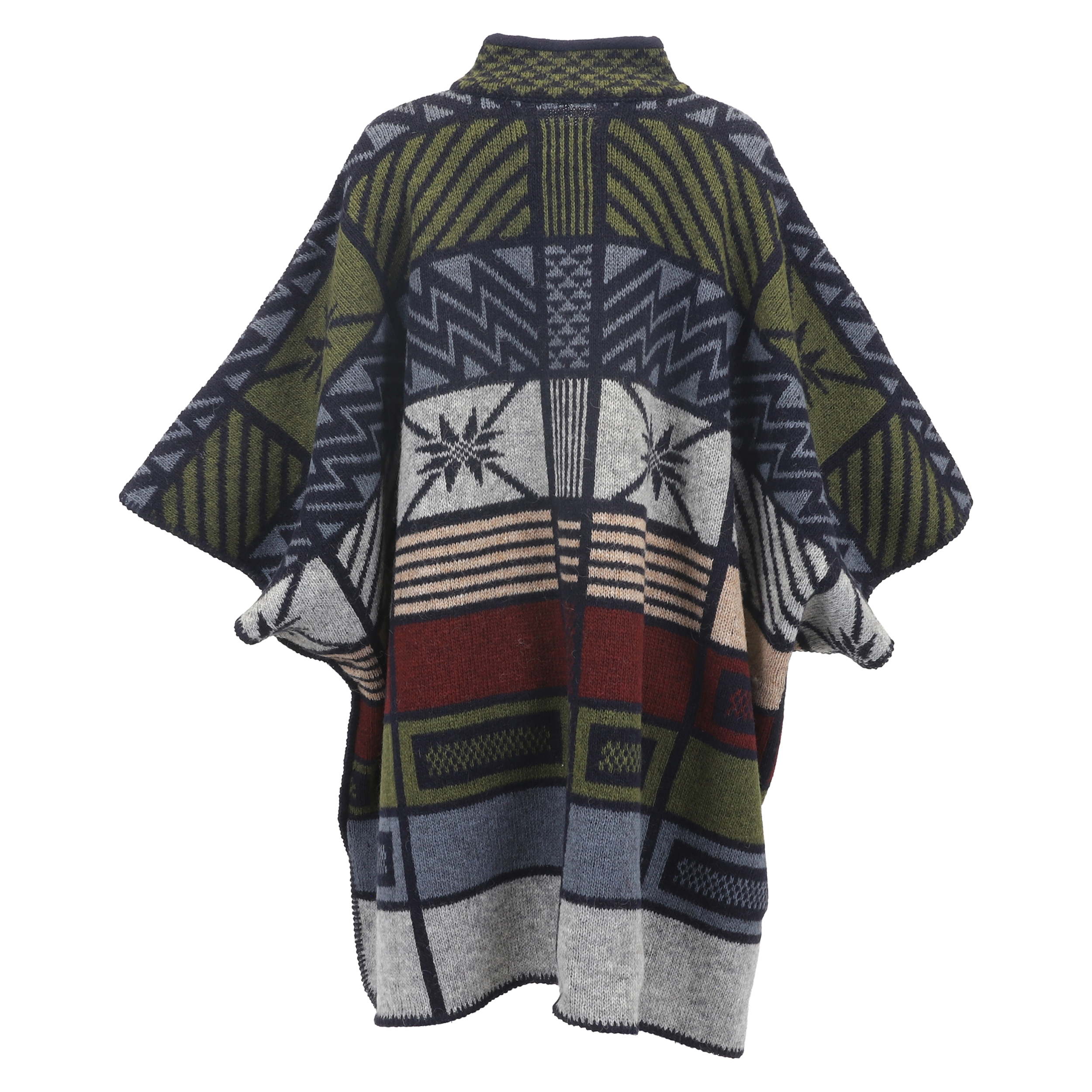 Ása 冰岛纯羊毛带袖披肩 