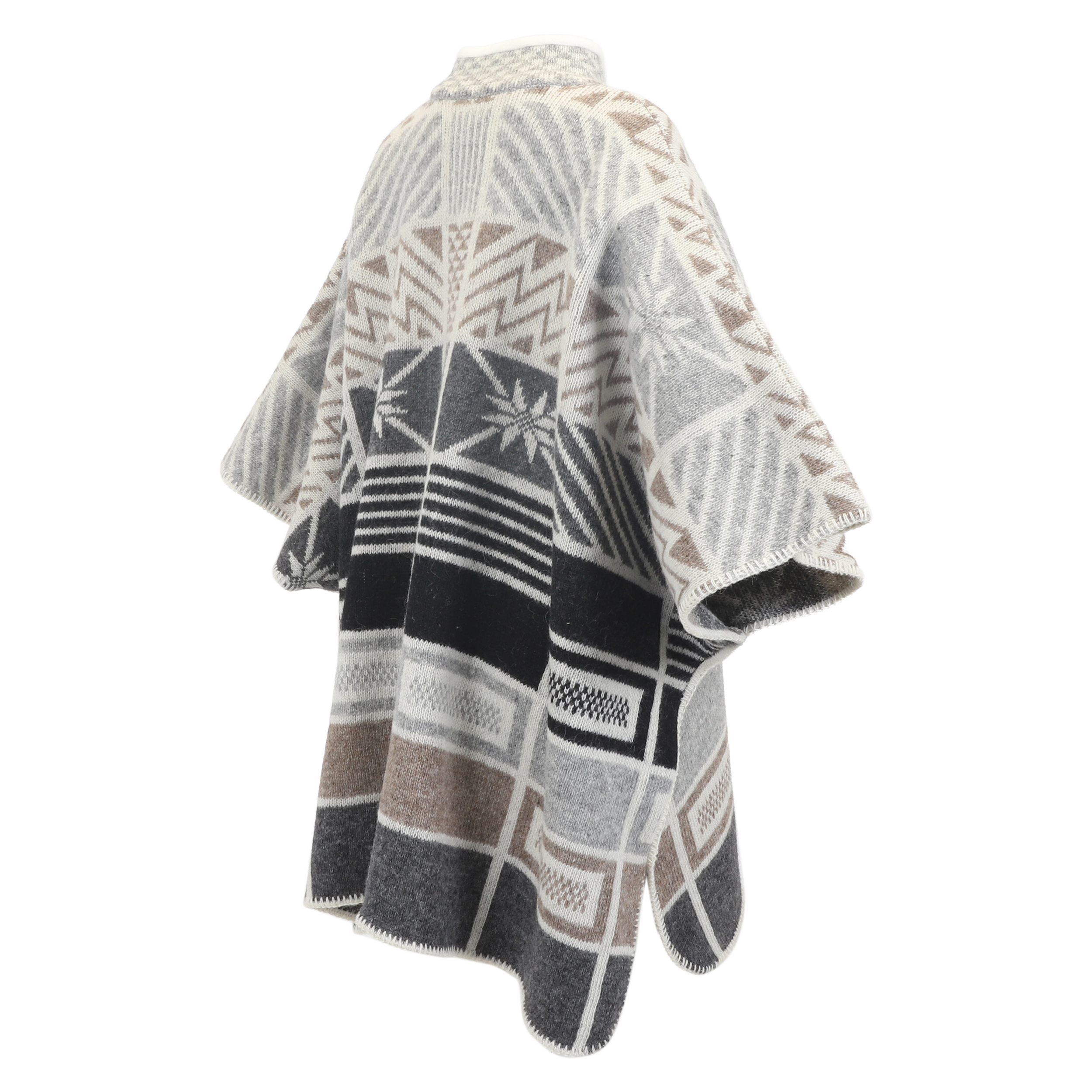 Ása 冰岛纯羊毛带袖披肩 