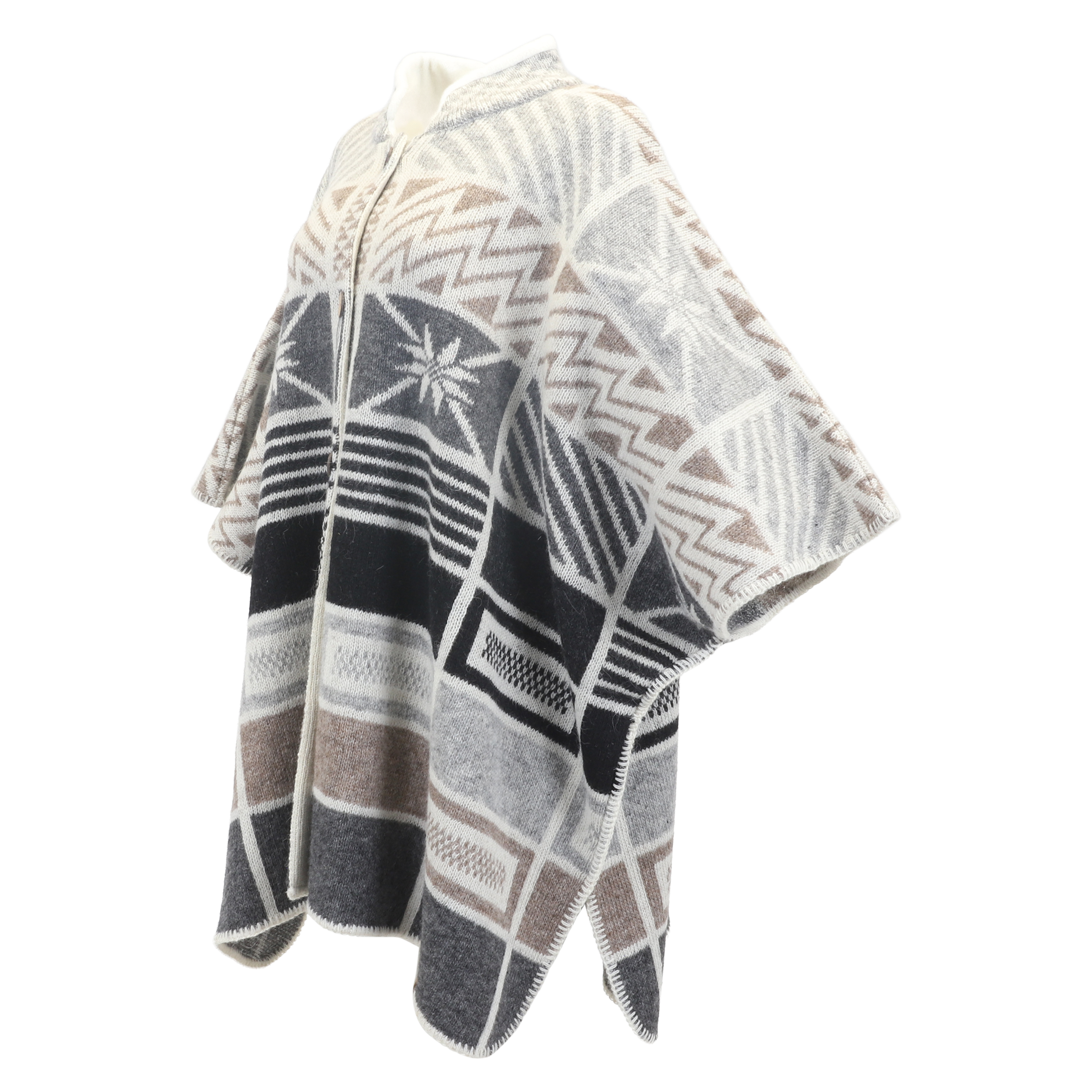 Ása 冰岛纯羊毛带袖披肩 