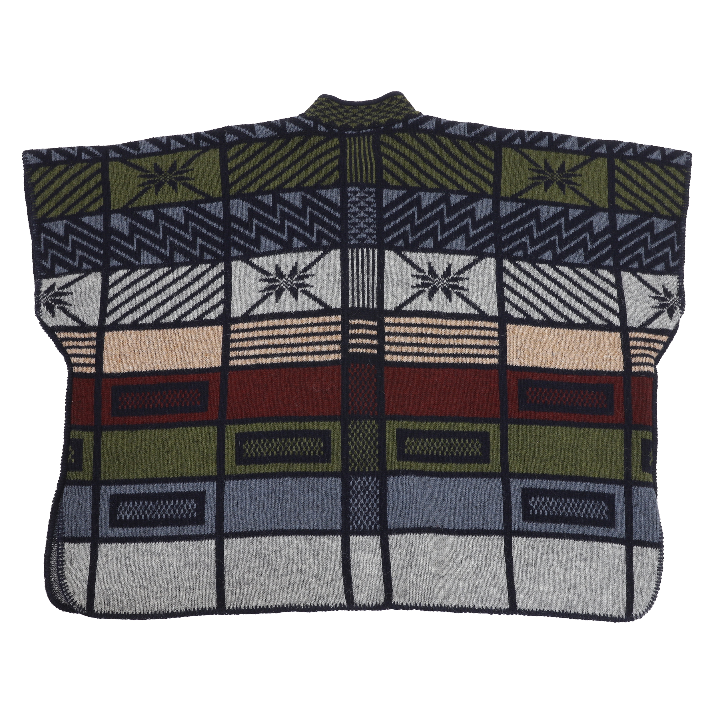 Ása 冰岛纯羊毛带袖披肩 