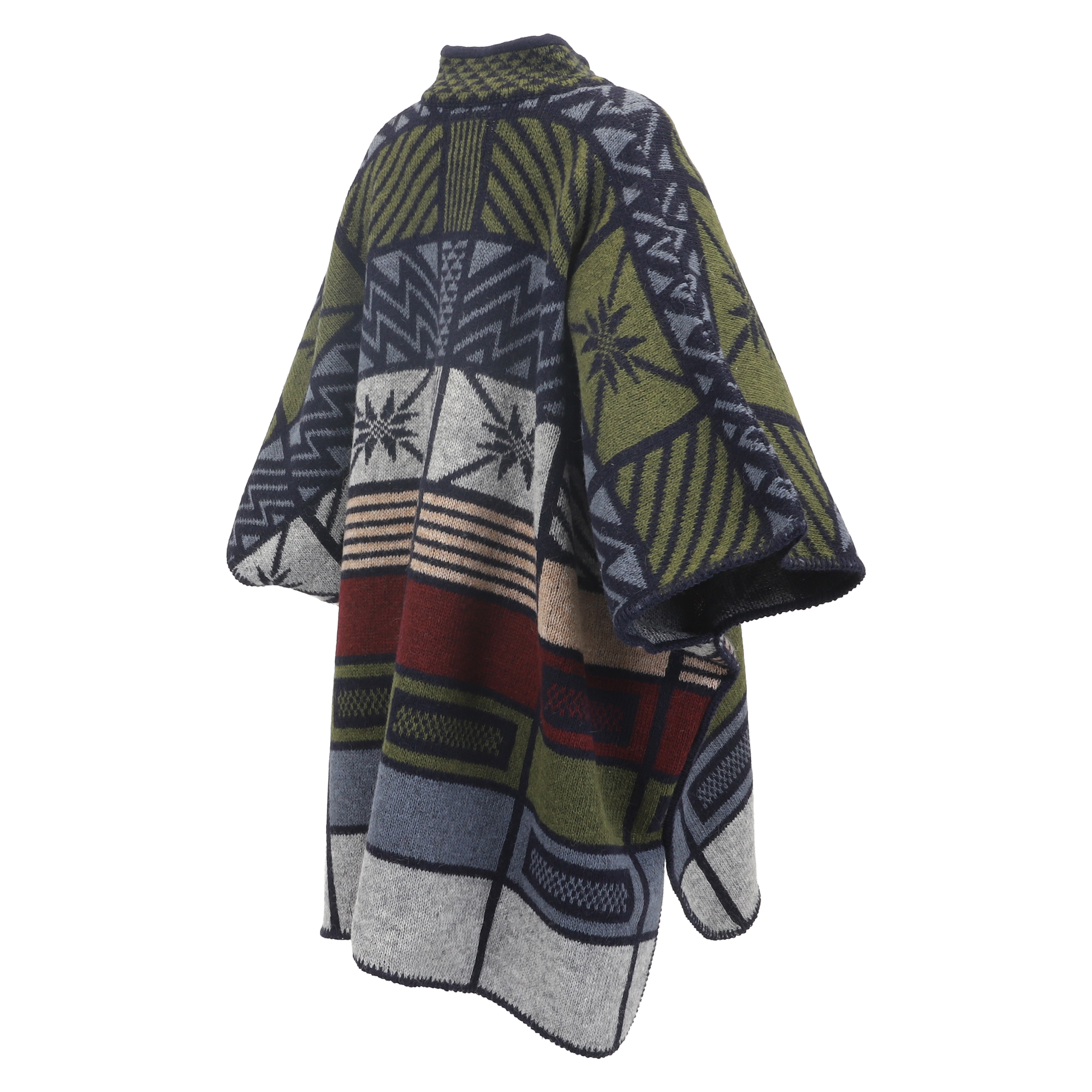 Ása 冰岛纯羊毛带袖披肩 