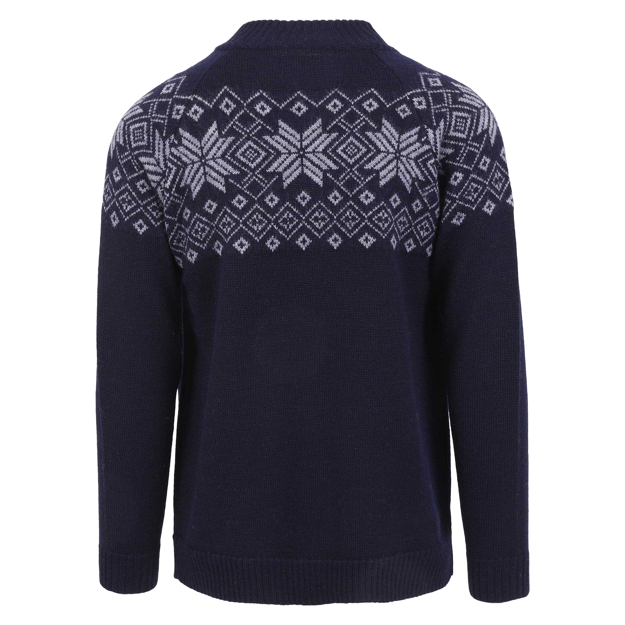 DAGUR rennd ullarpeysa með norsku mynstri DAGUR rennd ullarpeysa með norsku mynstri