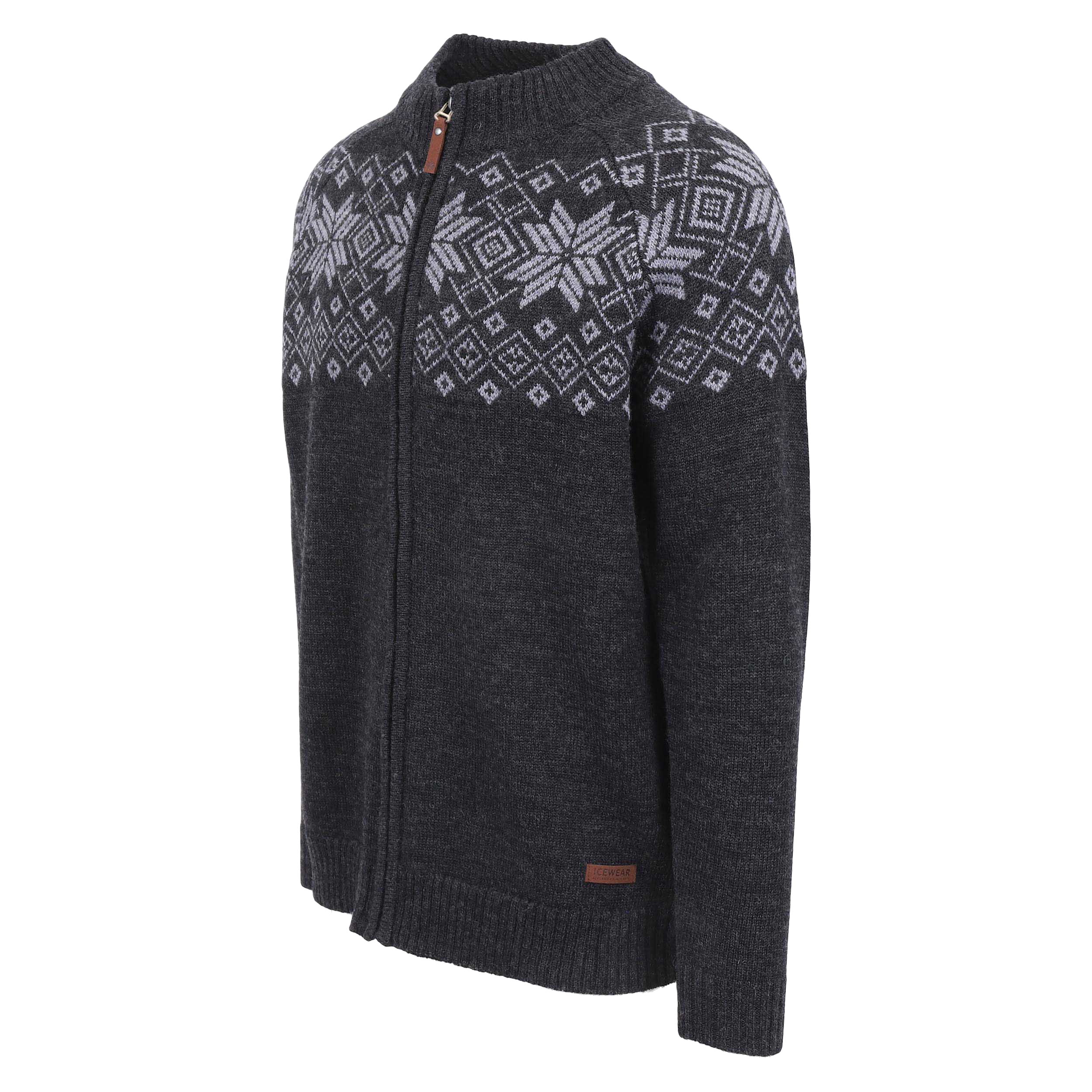 DAGUR rennd ullarpeysa með norsku mynstri