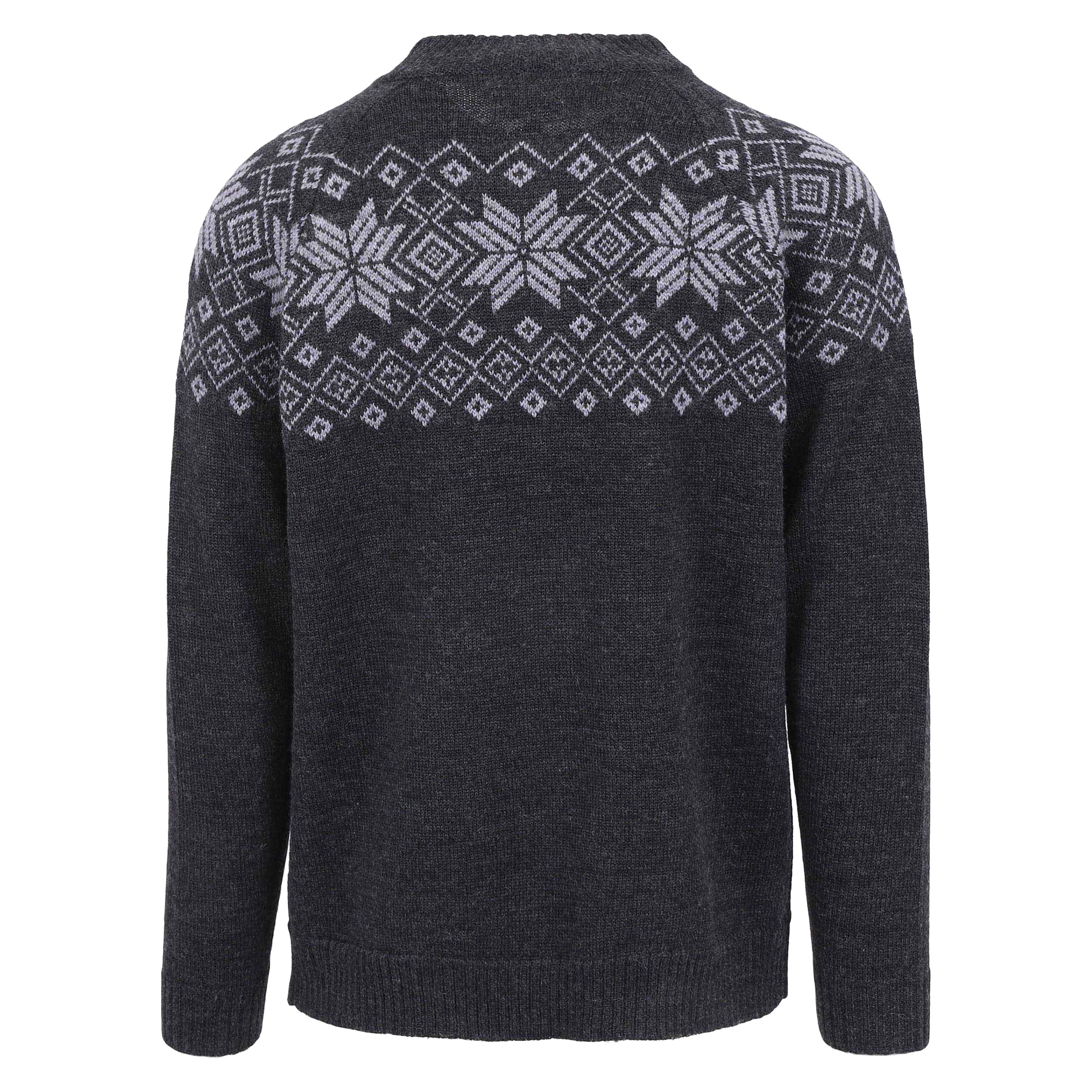 DAGUR rennd ullarpeysa með norsku mynstri