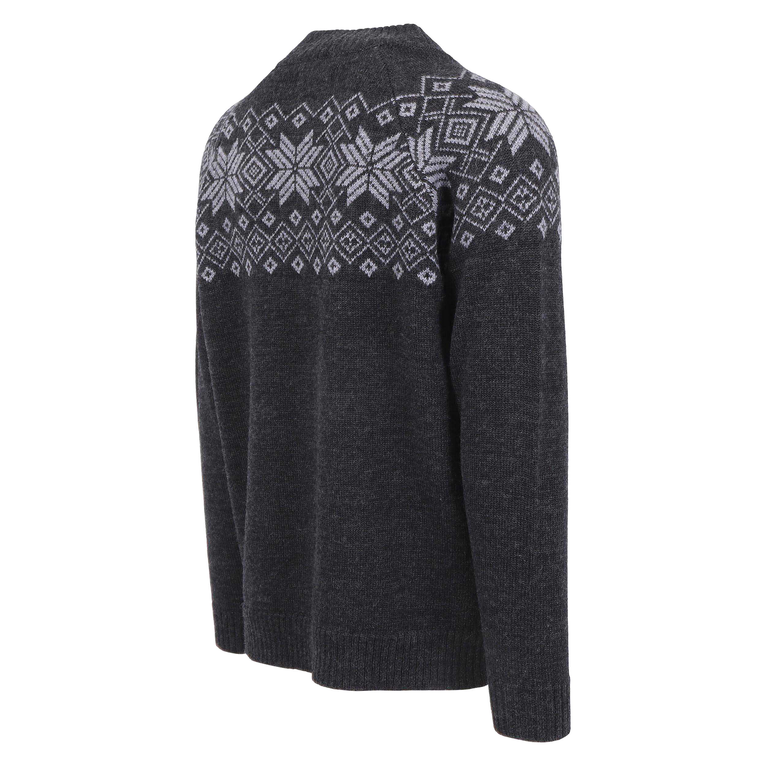 DAGUR rennd ullarpeysa með norsku mynstri